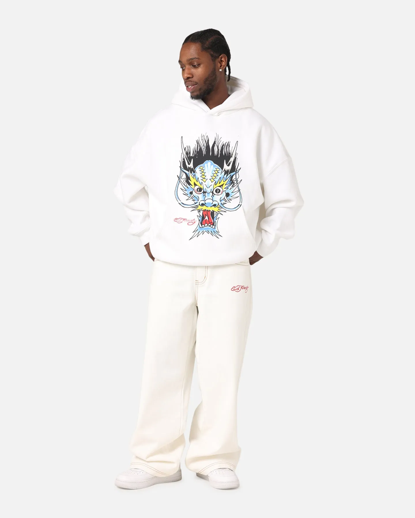 Ed Hardy Blue Dragon Hoodie White sold by Culture Kings product image thumbnail 3