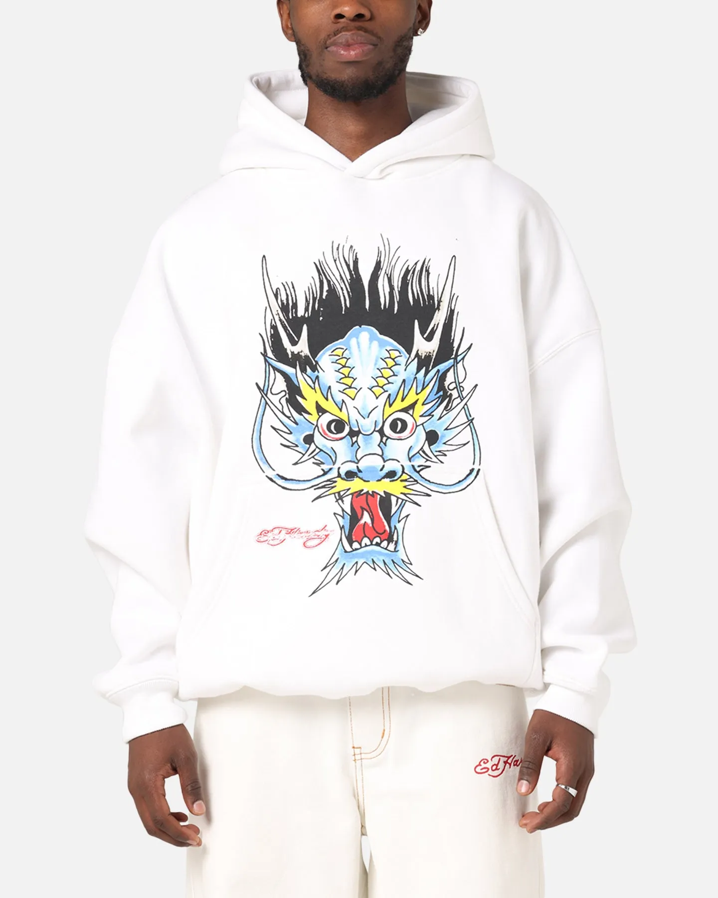 Ed Hardy Blue Dragon Hoodie White sold by Culture Kings