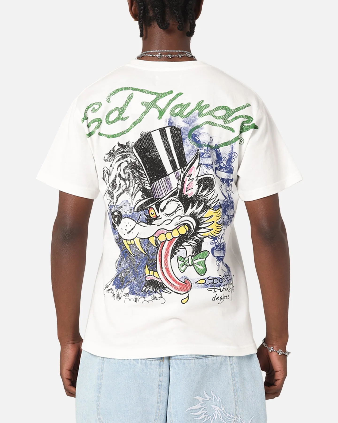 Ed Hardy Wolf Vintage T-Shirt Off White sold by Culture Kings product image thumbnail 2