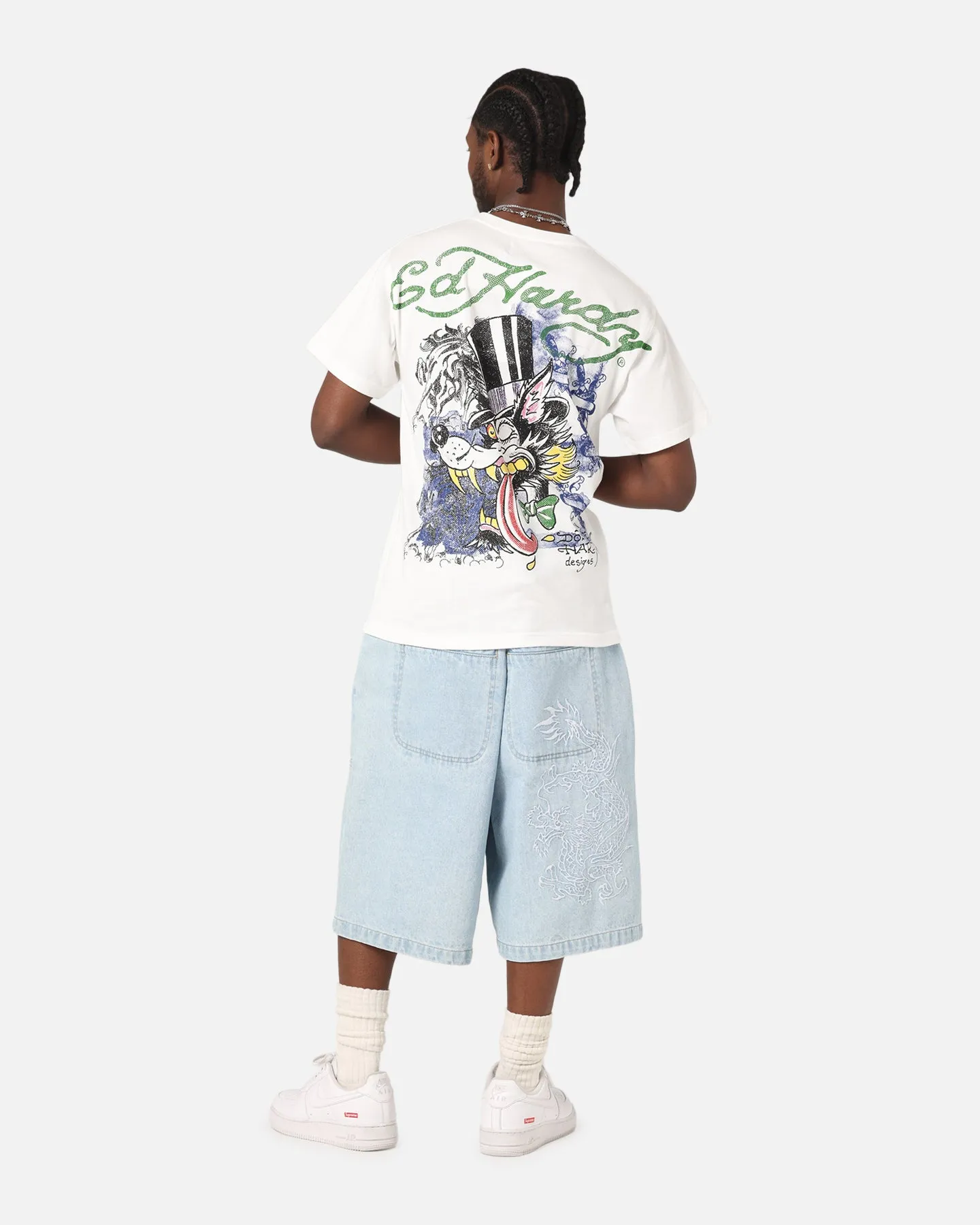 Ed Hardy Wolf Vintage T-Shirt Off White sold by Culture Kings product image thumbnail 4