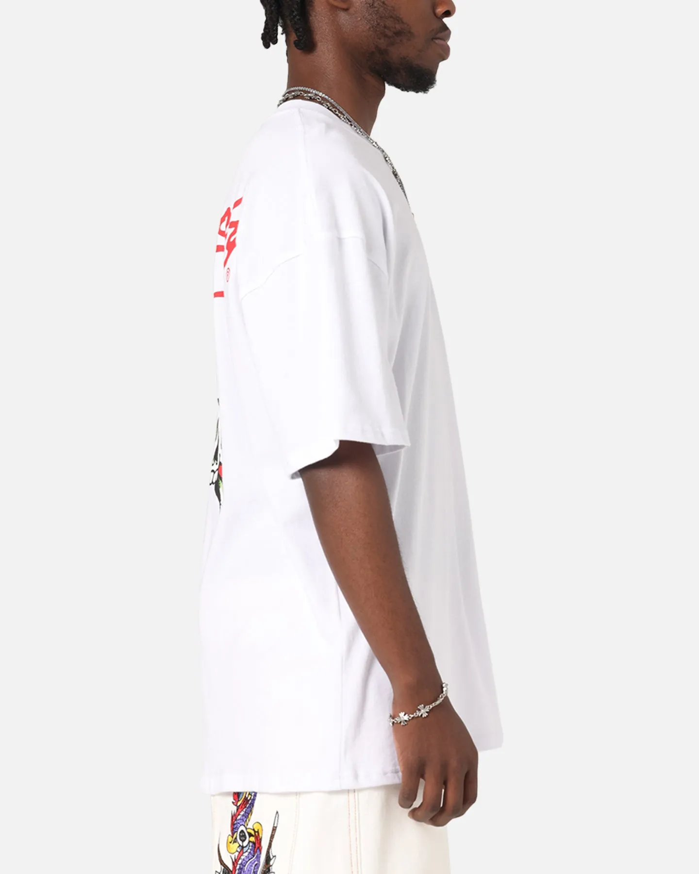 Ed Hardy Flaming Skull T-Shirt White sold by Culture Kings product image thumbnail 5