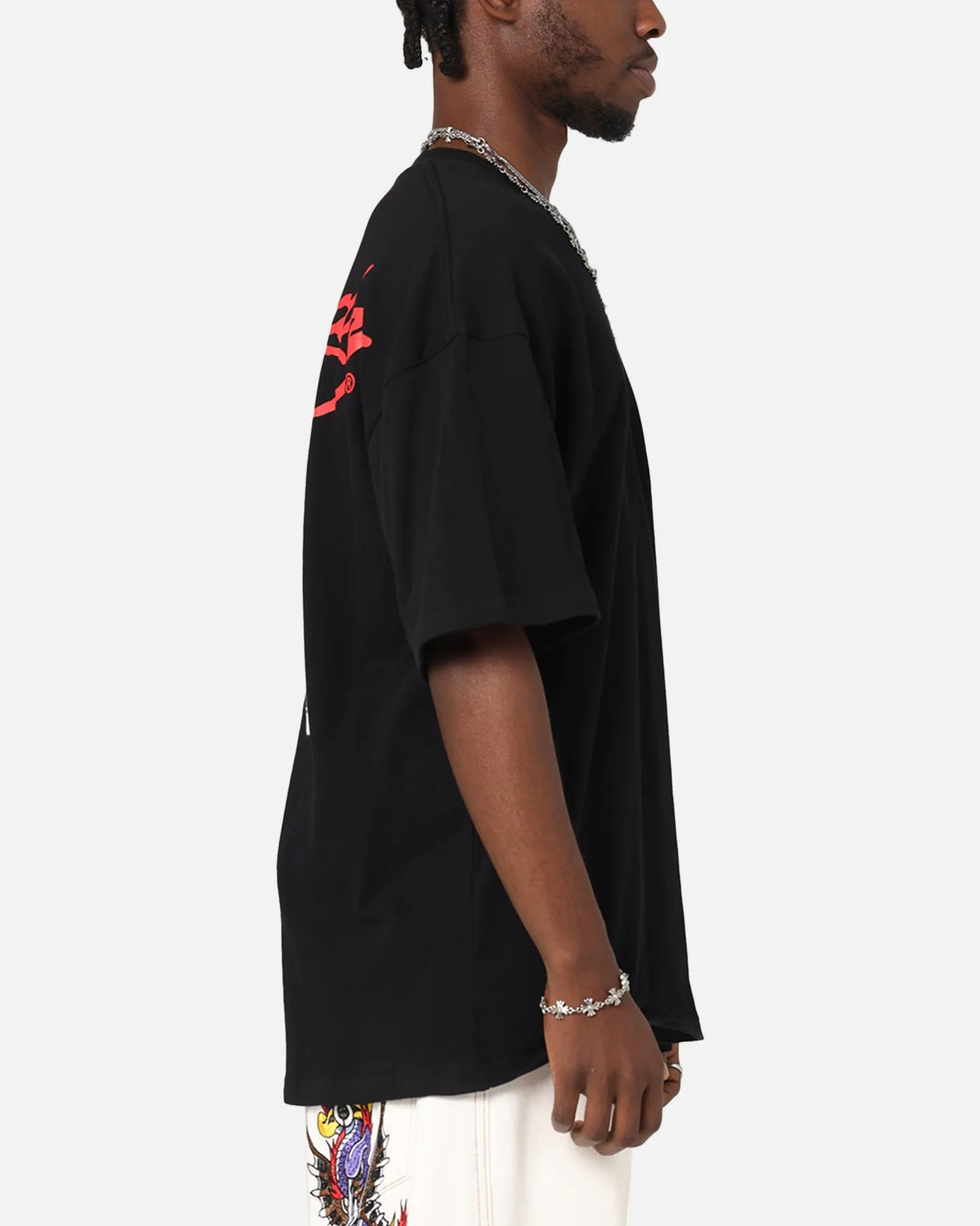 Ed Hardy Flaming Skull T-Shirt Black sold by Culture Kings product image thumbnail 5