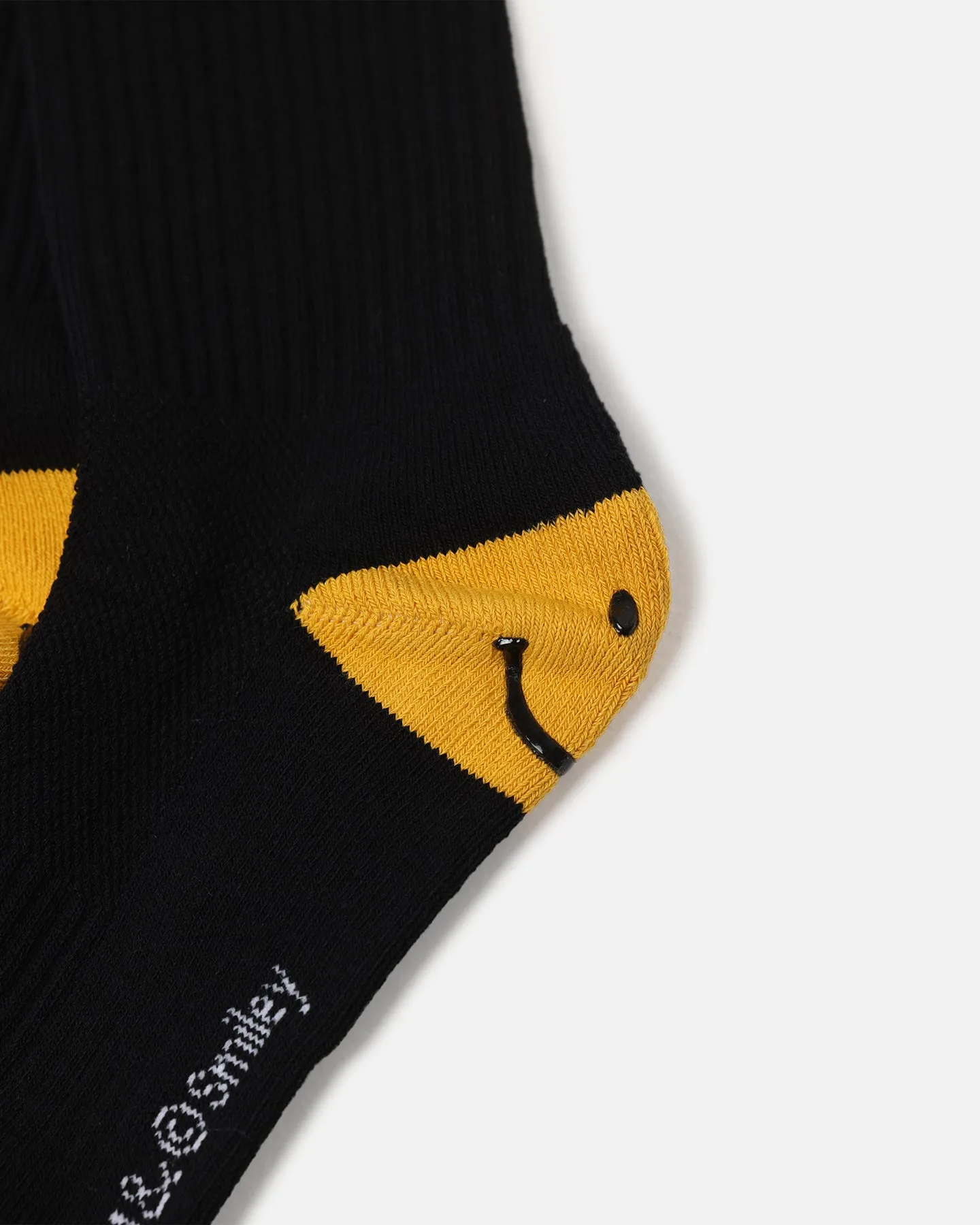 Market X Smiley Heel Crew Socks Black sold by Culture Kings product image thumbnail 3