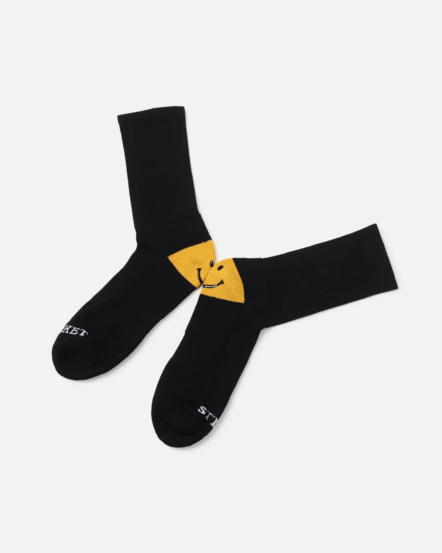 Market X Smiley Heel Crew Socks Black sold by Culture Kings product image thumbnail 2