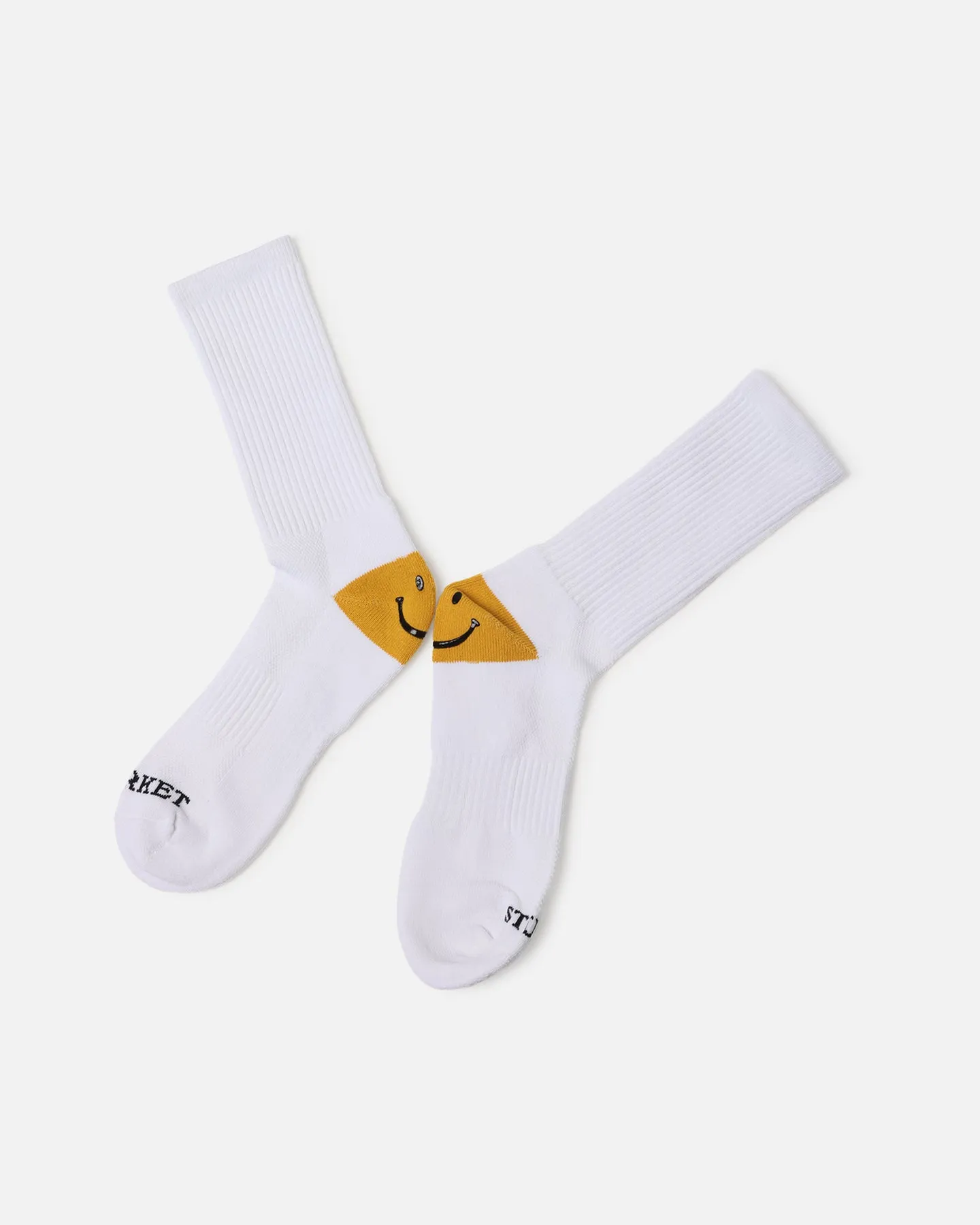 Market X Smiley Heel Crew Socks White sold by Culture Kings product image thumbnail 2