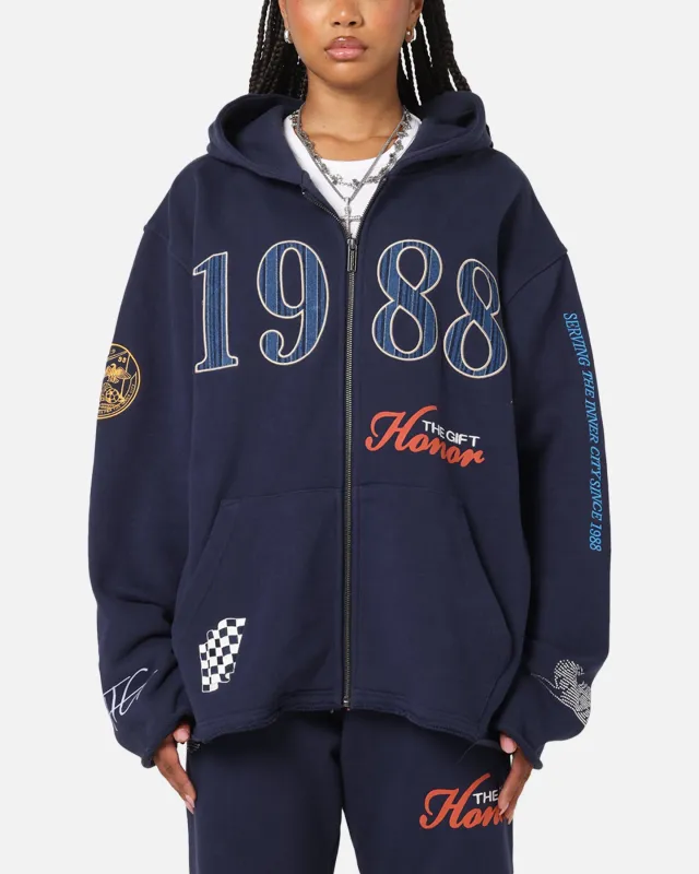 Honor The Gift 1988 Full Zip Hoodie Navy sold by Culture Kings