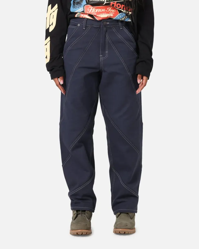 Honor The Gift Racing Panel Pants Navy made by Honor the Gift