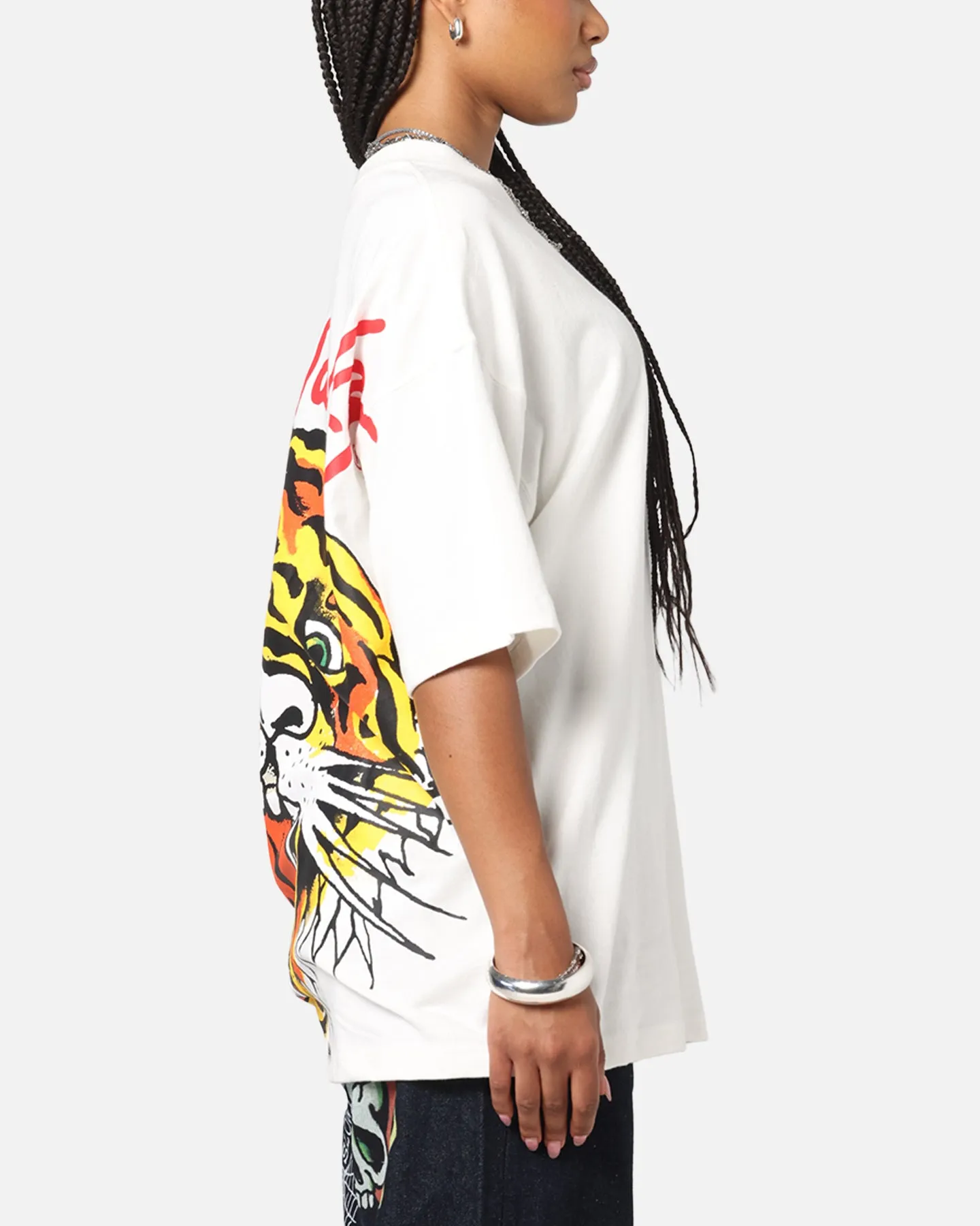 Ed Hardy Tiger Oversized Print T-Shirt Off White sold by Culture Kings product image thumbnail 5