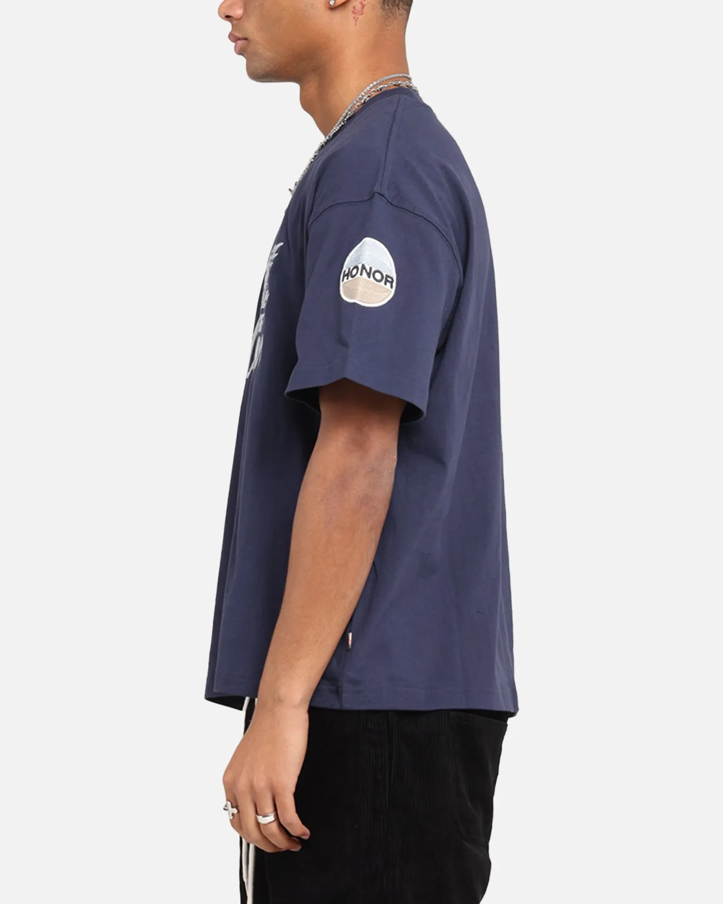 Honor The Gift Auto Club Boxy T-Shirt Navy sold by Culture Kings product image thumbnail 5