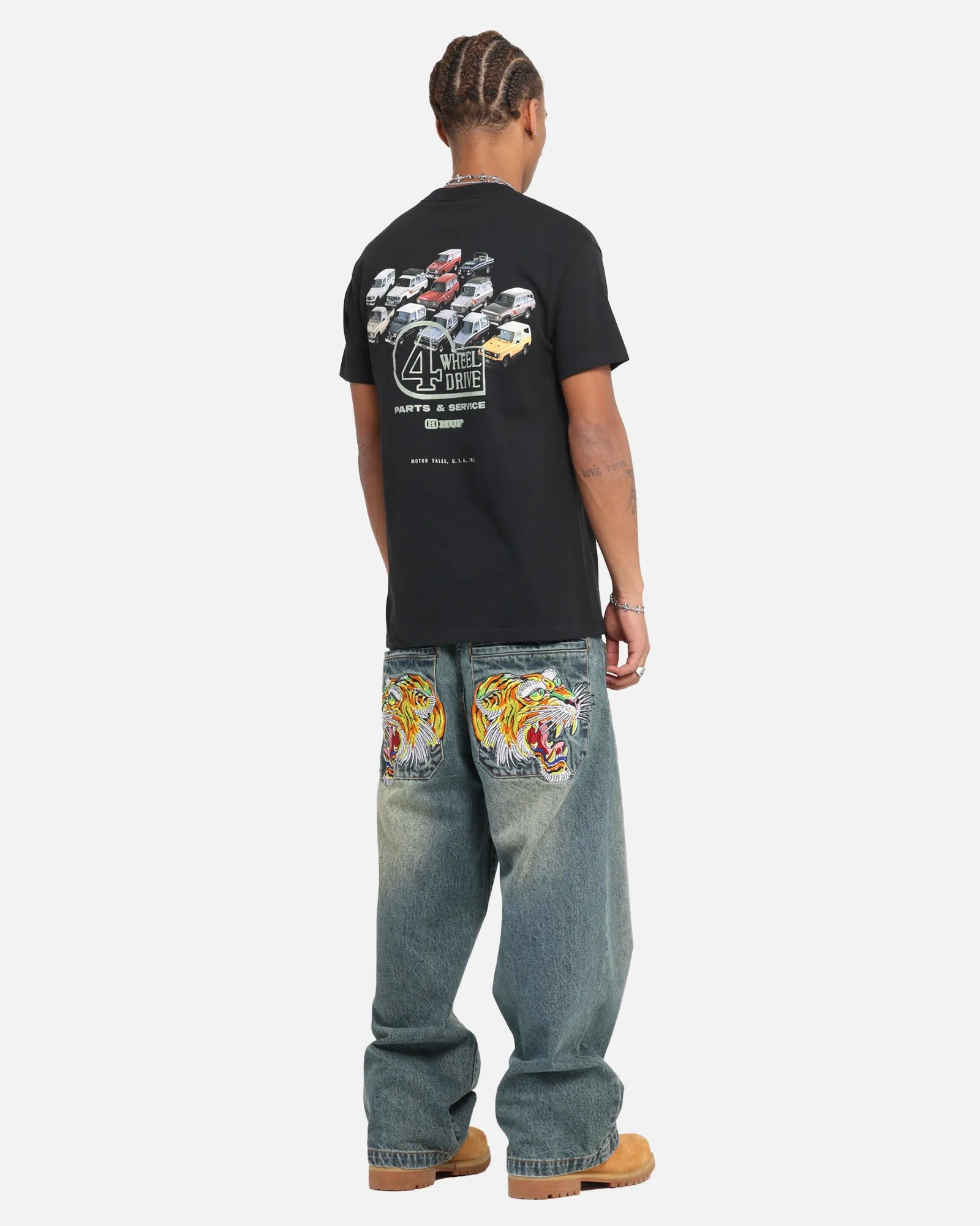 Huf X Toyota Timeline T-Shirt Black/White sold by Culture Kings product image thumbnail 3