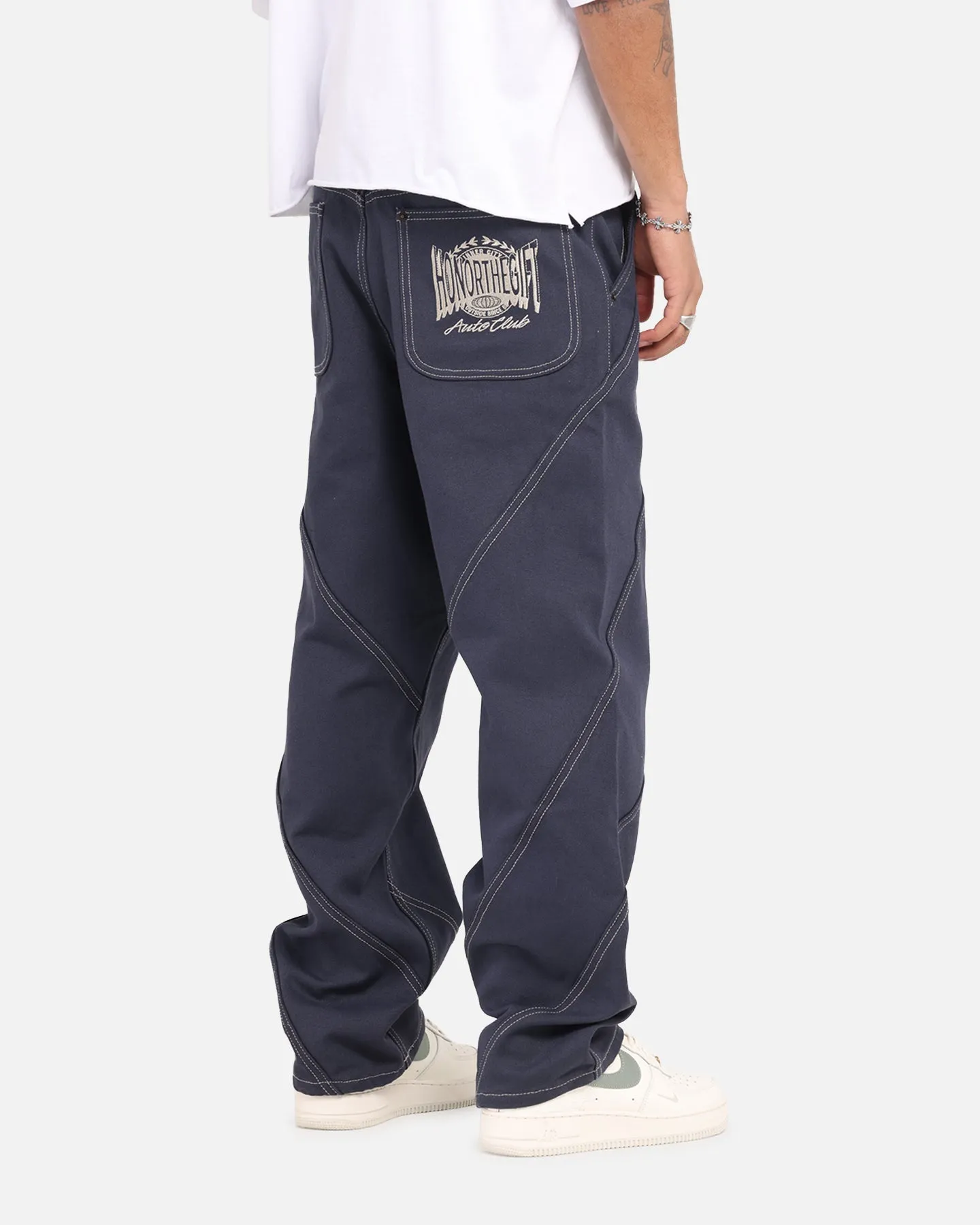 Honor The Gift Racing Panel Pants Navy sold by Culture Kings product image thumbnail 5