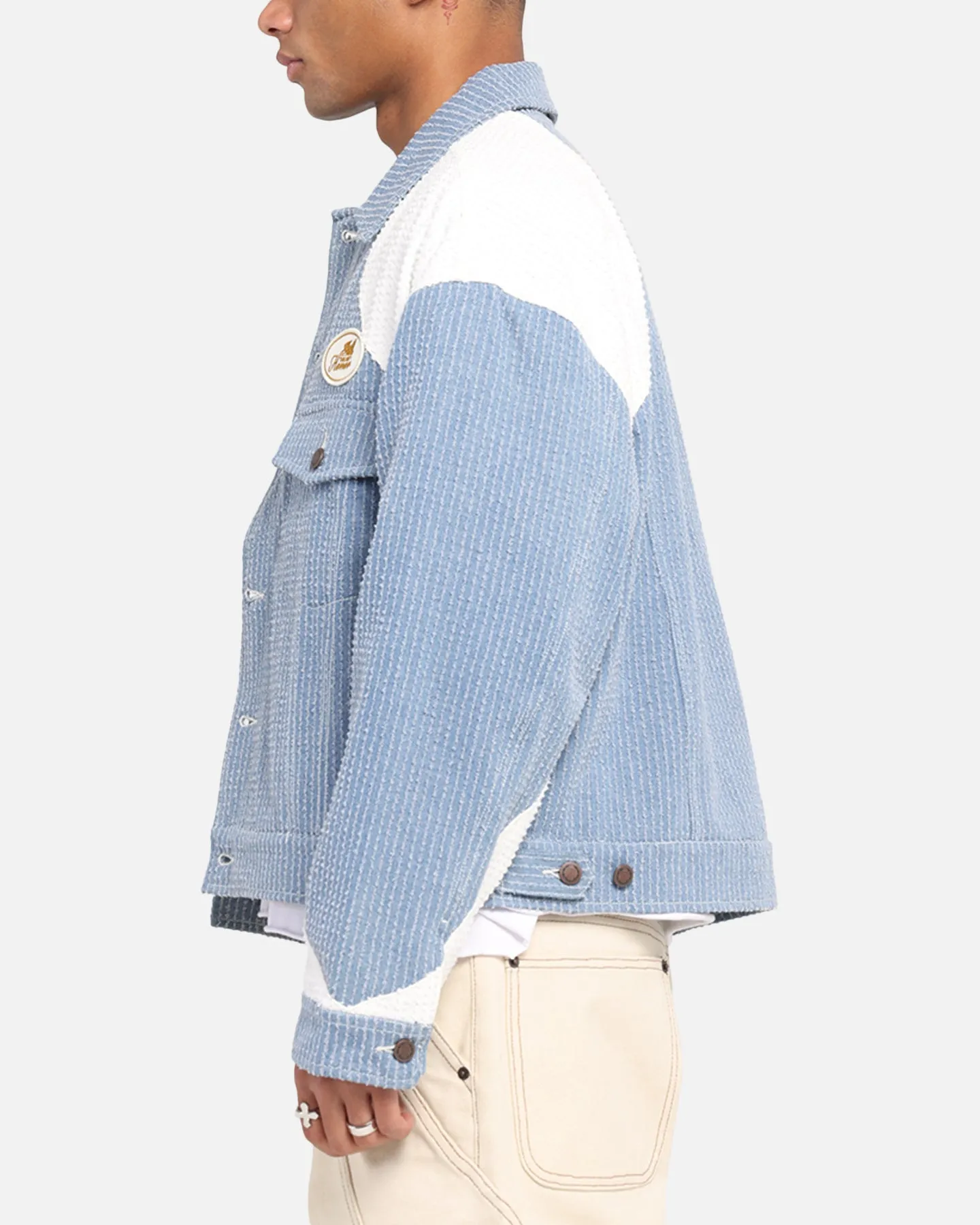 Honor The Gift Color Blocked Trucker Jacket Indigo sold by Culture Kings product image thumbnail 5