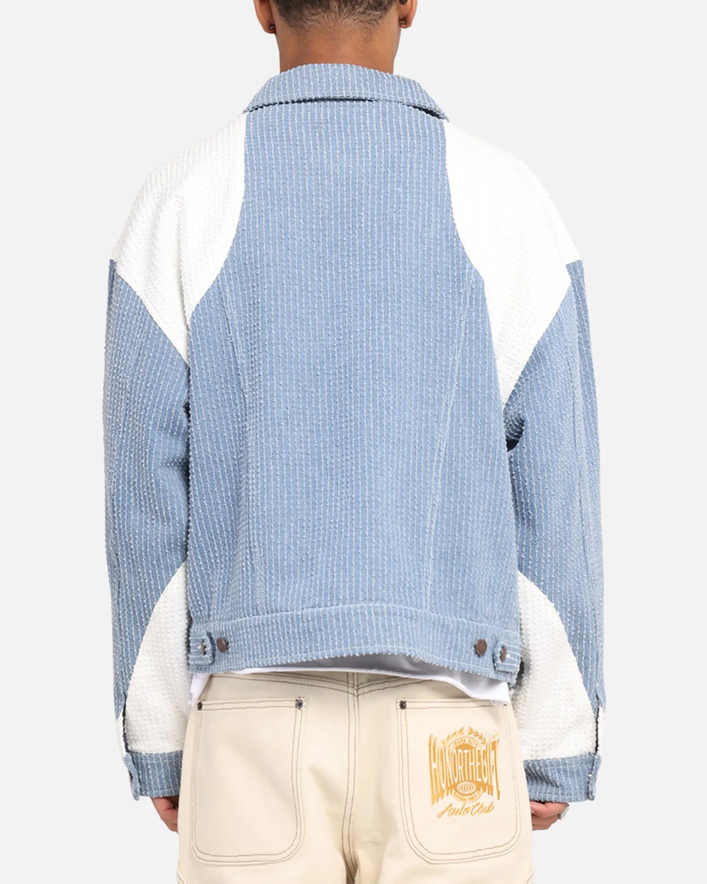 Honor The Gift Color Blocked Trucker Jacket Indigo sold by Culture Kings product image thumbnail 3