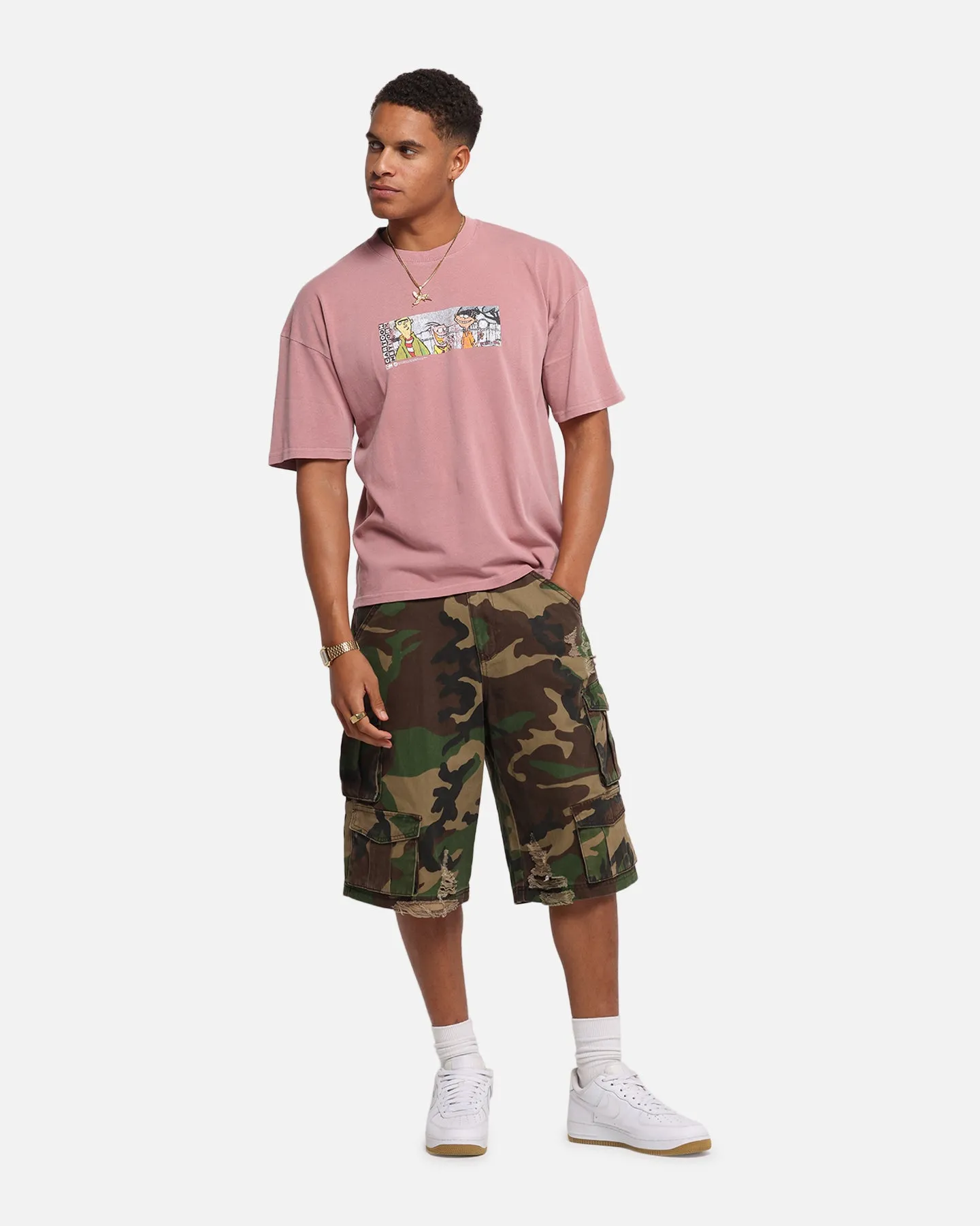 73Studio X Cartoon Network Ed Edd N Eddy Box Logo Vintage T-Shirt Coral sold by Culture Kings product image thumbnail 4