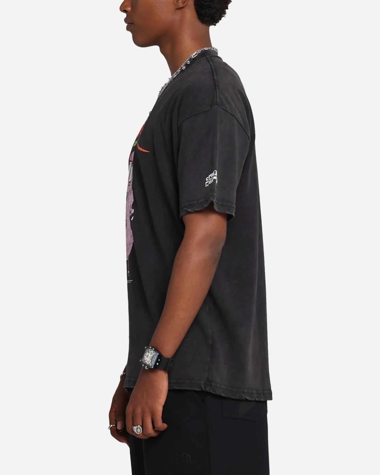 73Studio X Cartoon Network Courage The Cowardly Dog Grail Vintage T-Shirt Black Acidwash sold by Culture Kings product image thumbnail 5