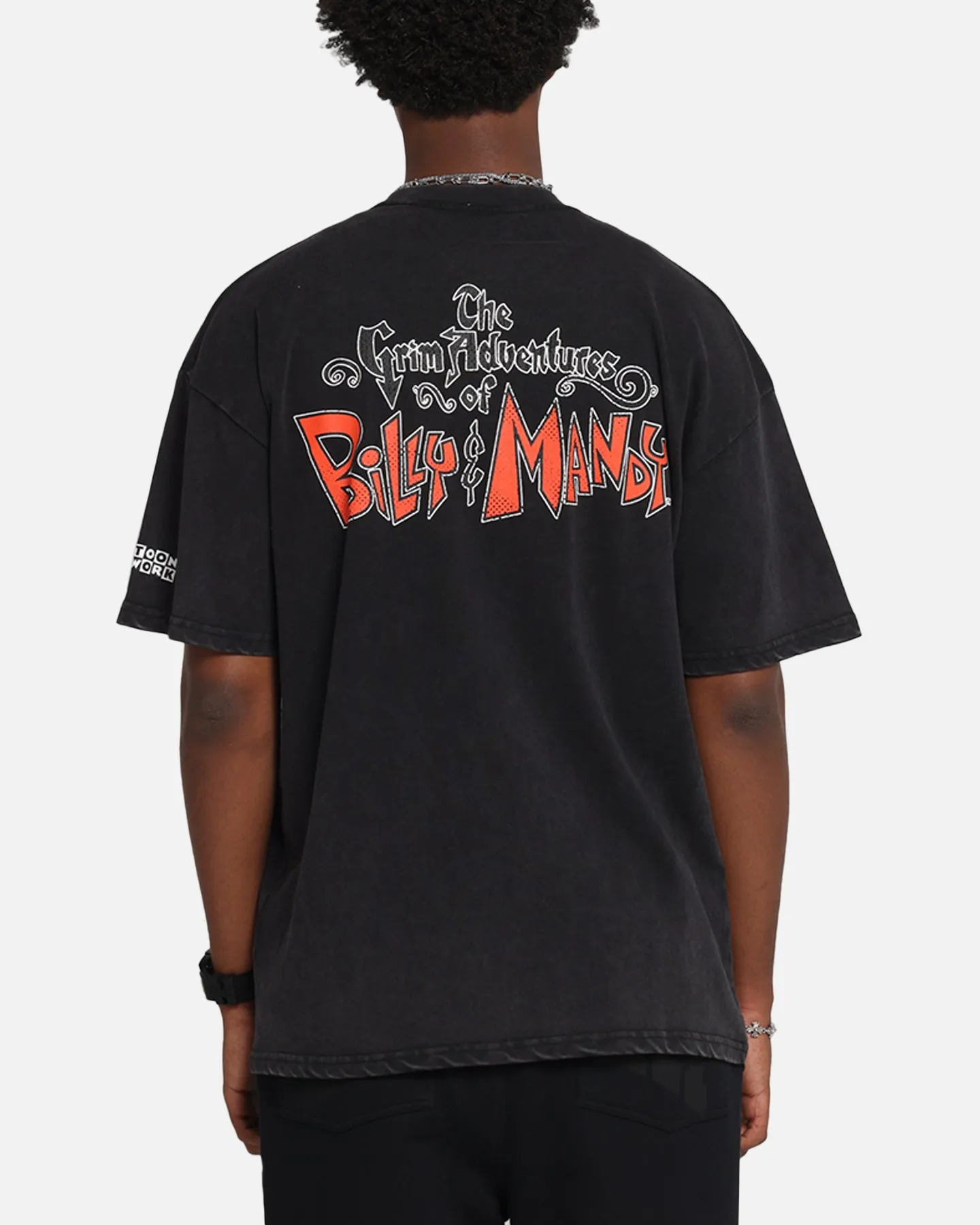 73Studio X Cartoon Network Bill & Mandy Box Logo Vintage T-Shirt Black Acidwash sold by Culture Kings product image thumbnail 2