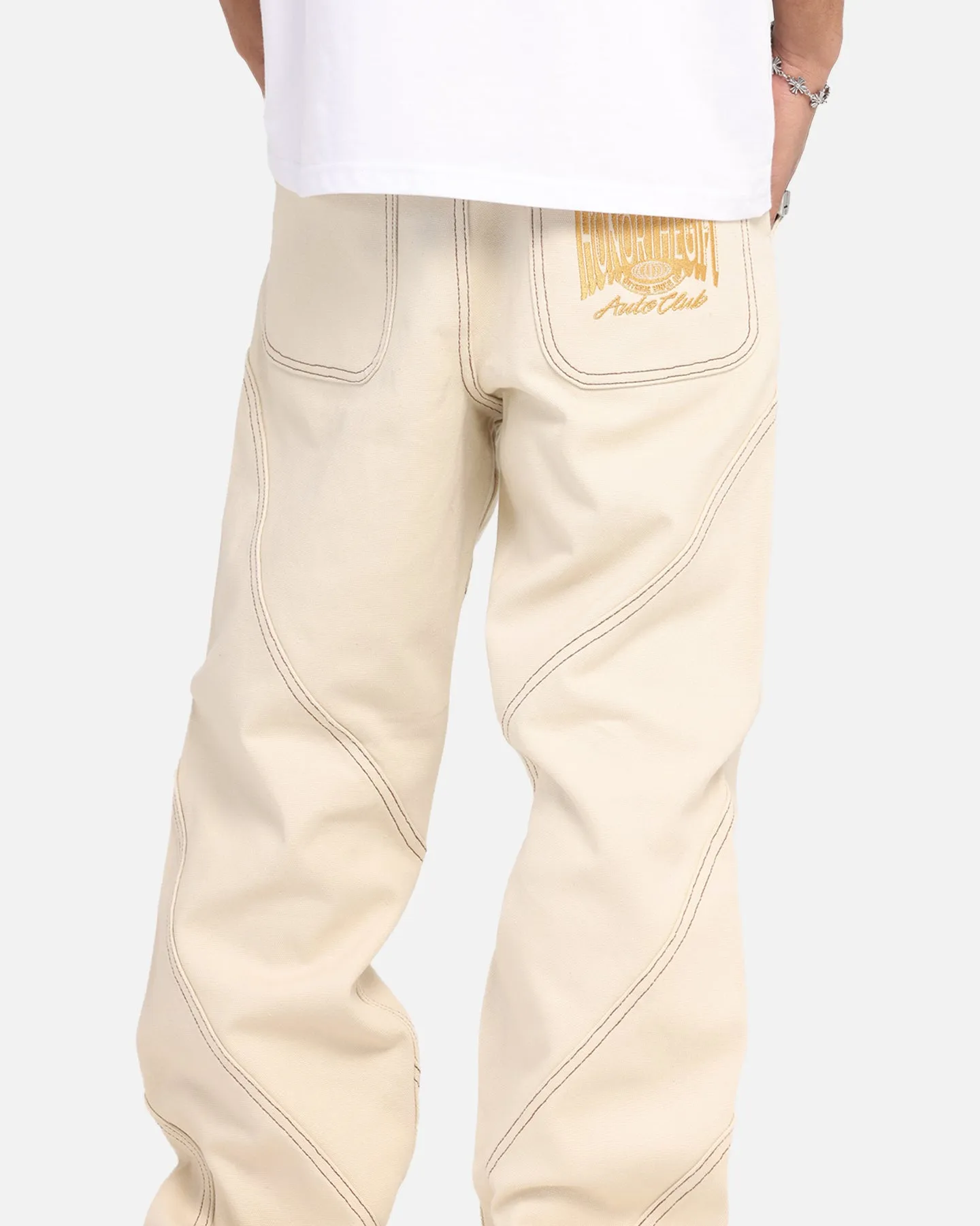 Honor The Gift Racing Panel Pants Bone sold by Culture Kings product image thumbnail 4