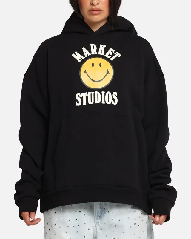 Market Smiley Lockup Hoodie Black sold by Culture Kings