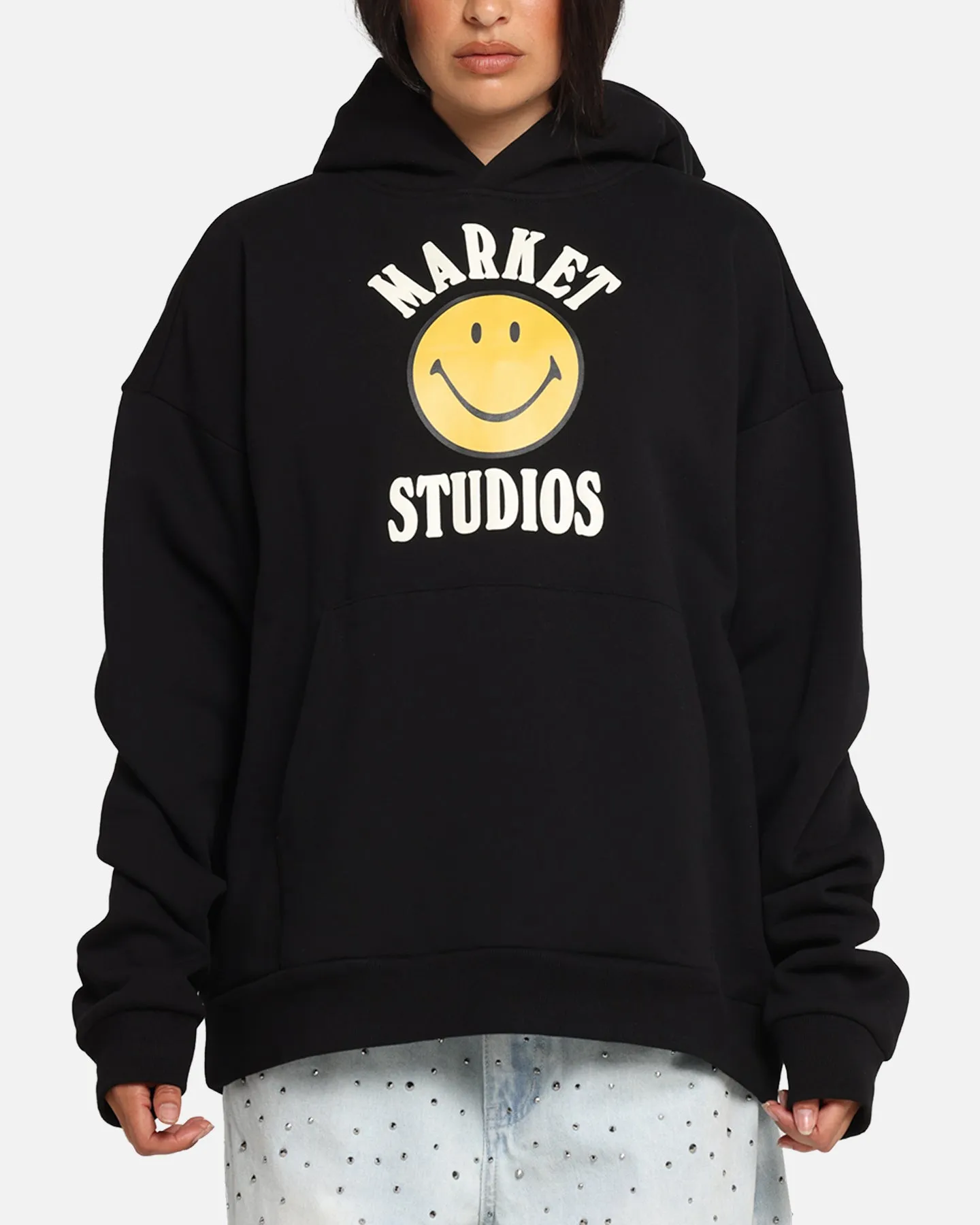 Market Smiley Lockup Hoodie Black sold by Culture Kings
