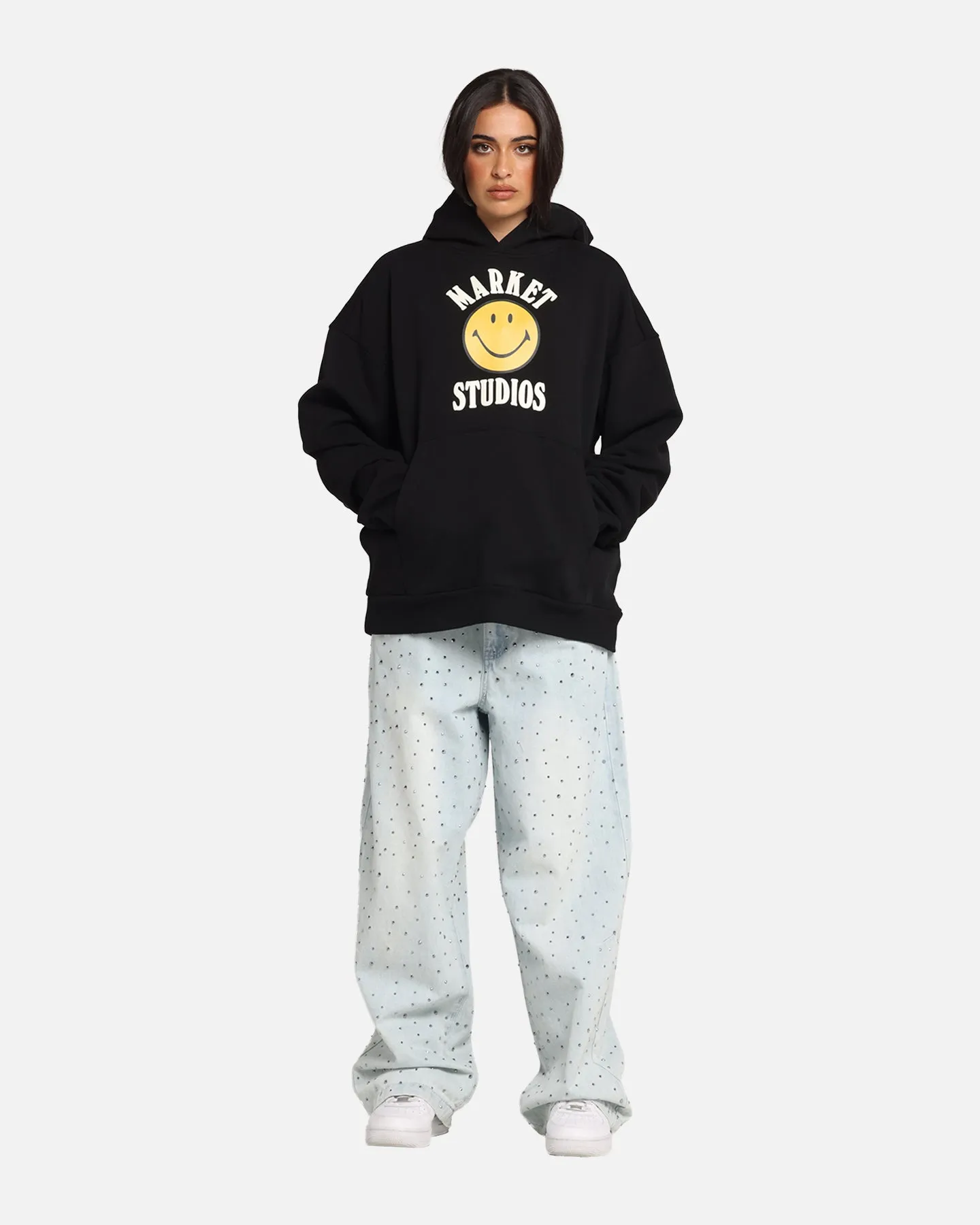 Market Smiley Lockup Hoodie Black sold by Culture Kings product image thumbnail 2
