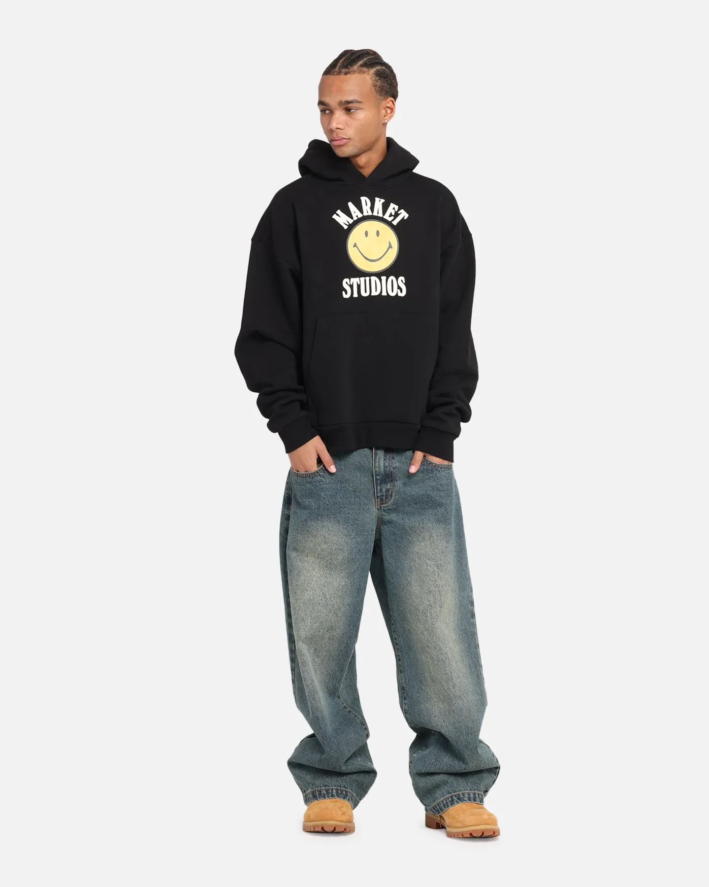 Market Smiley Lockup Hoodie Black sold by Culture Kings product image thumbnail 2