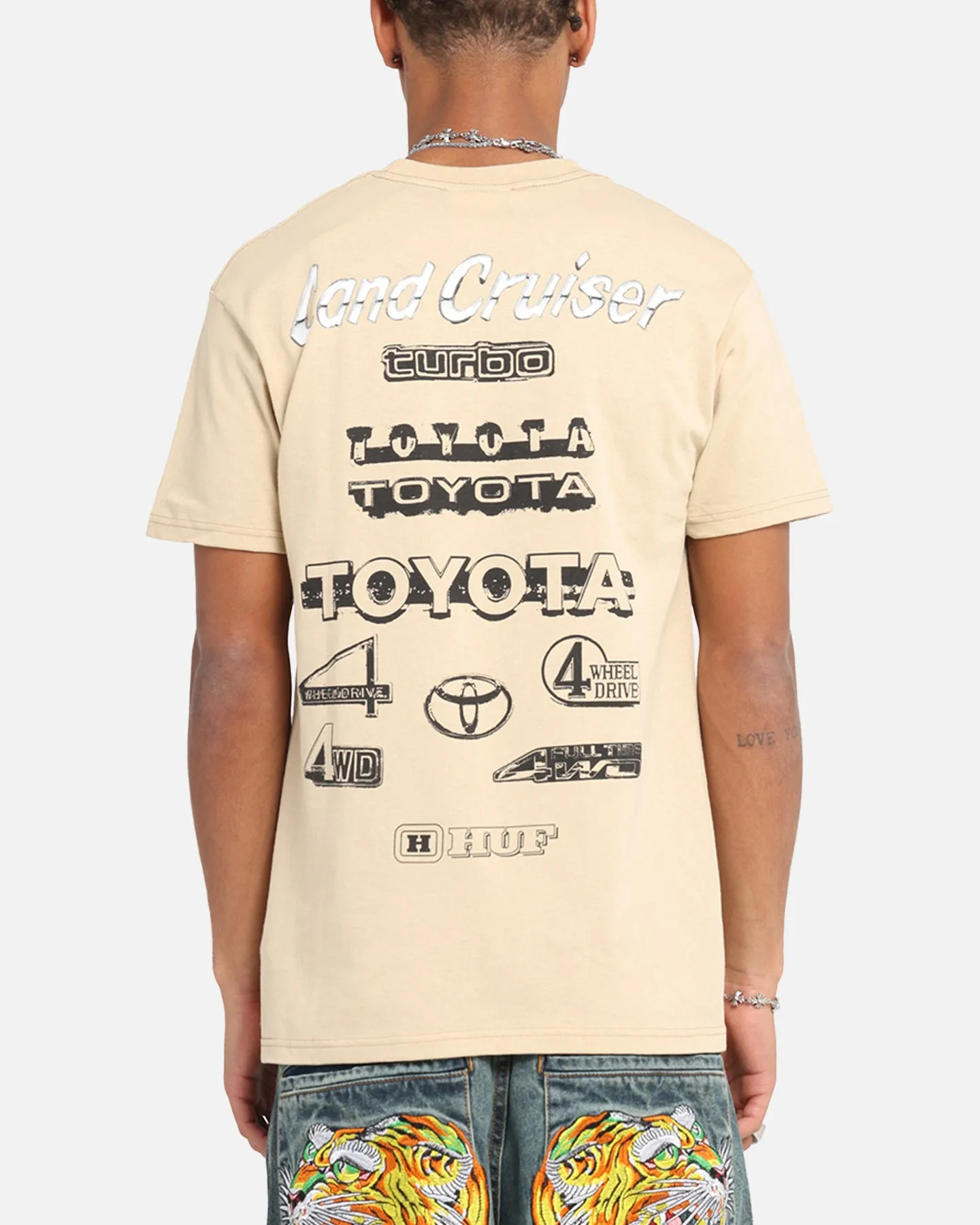 Huf X Toyota Rosetta T-Shirt Sand sold by Culture Kings
