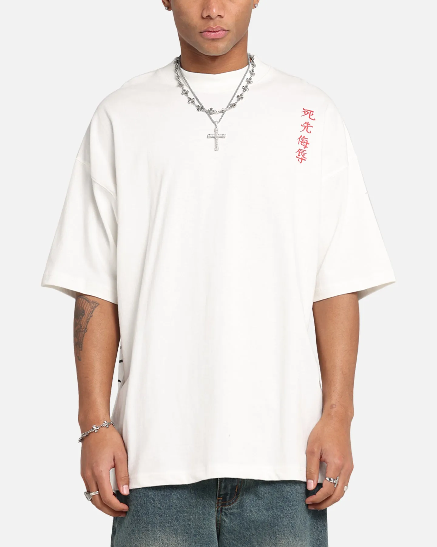 Ed Hardy Tiger Oversized Print T-Shirt Off White sold by Culture Kings product image thumbnail 2