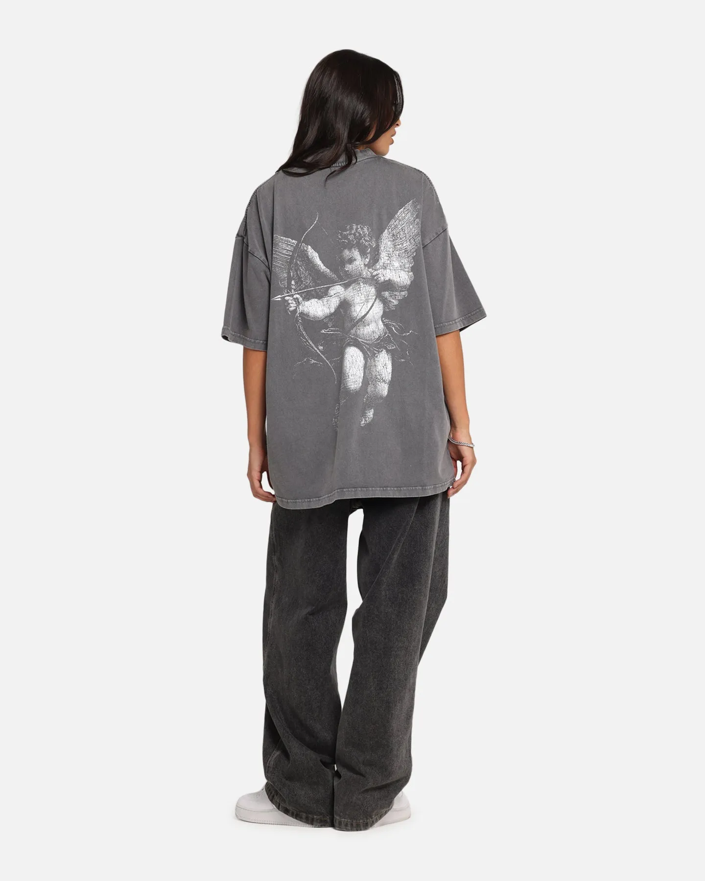 Saint Morta Redemption Mock Neck T-Shirt Washed Charcoal sold by Culture Kings product image thumbnail 3