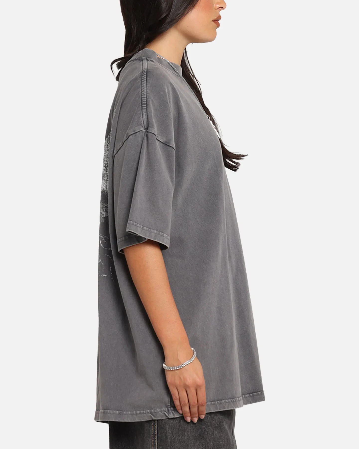 Saint Morta Redemption Mock Neck T-Shirt Washed Charcoal sold by Culture Kings product image thumbnail 5