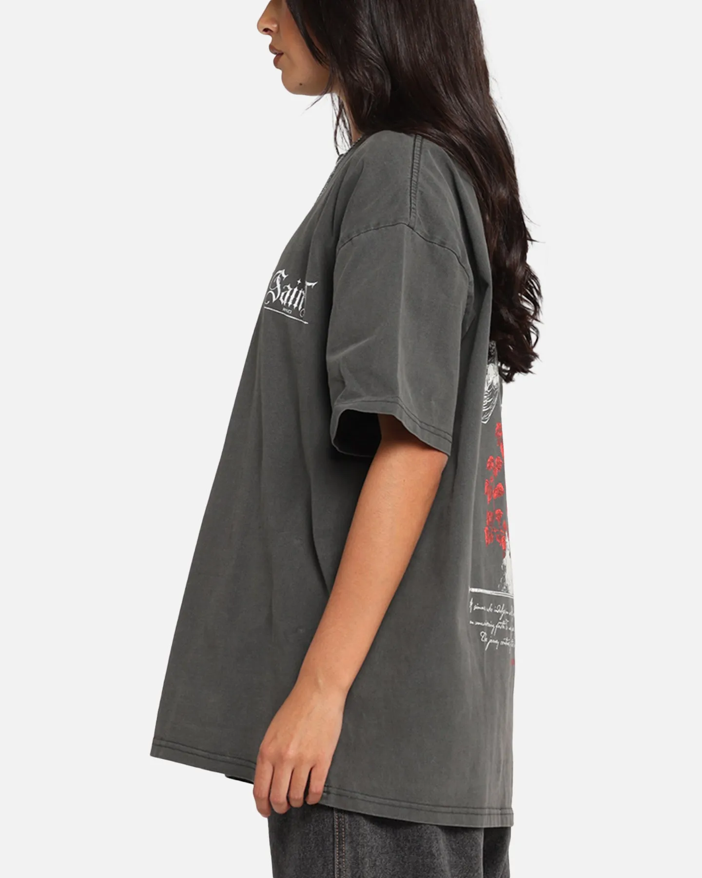 Saint Morta Candle Lit Boxy T-Shirt Black Wash sold by Culture Kings product image thumbnail 4