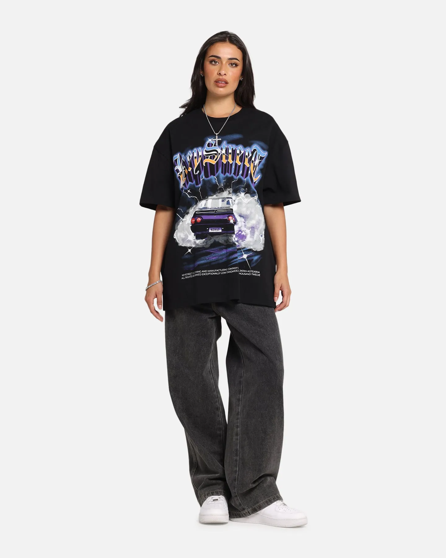 Key Street Burnout T-Shirt Black sold by Culture Kings product image thumbnail 2