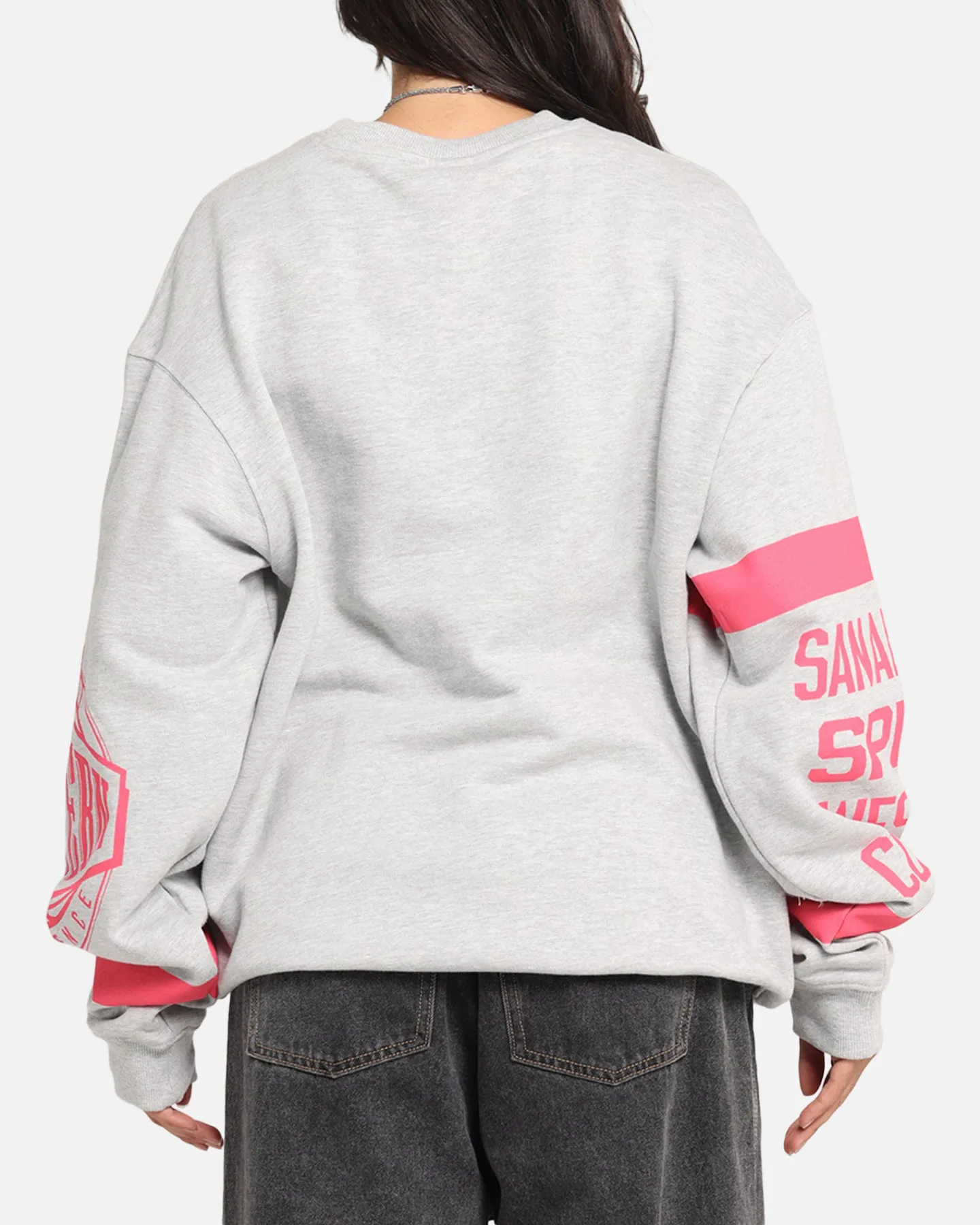 Mitchell & Ness San Antonio Spurs Letterform Crewneck Grey Marle sold by Culture Kings product image thumbnail 3