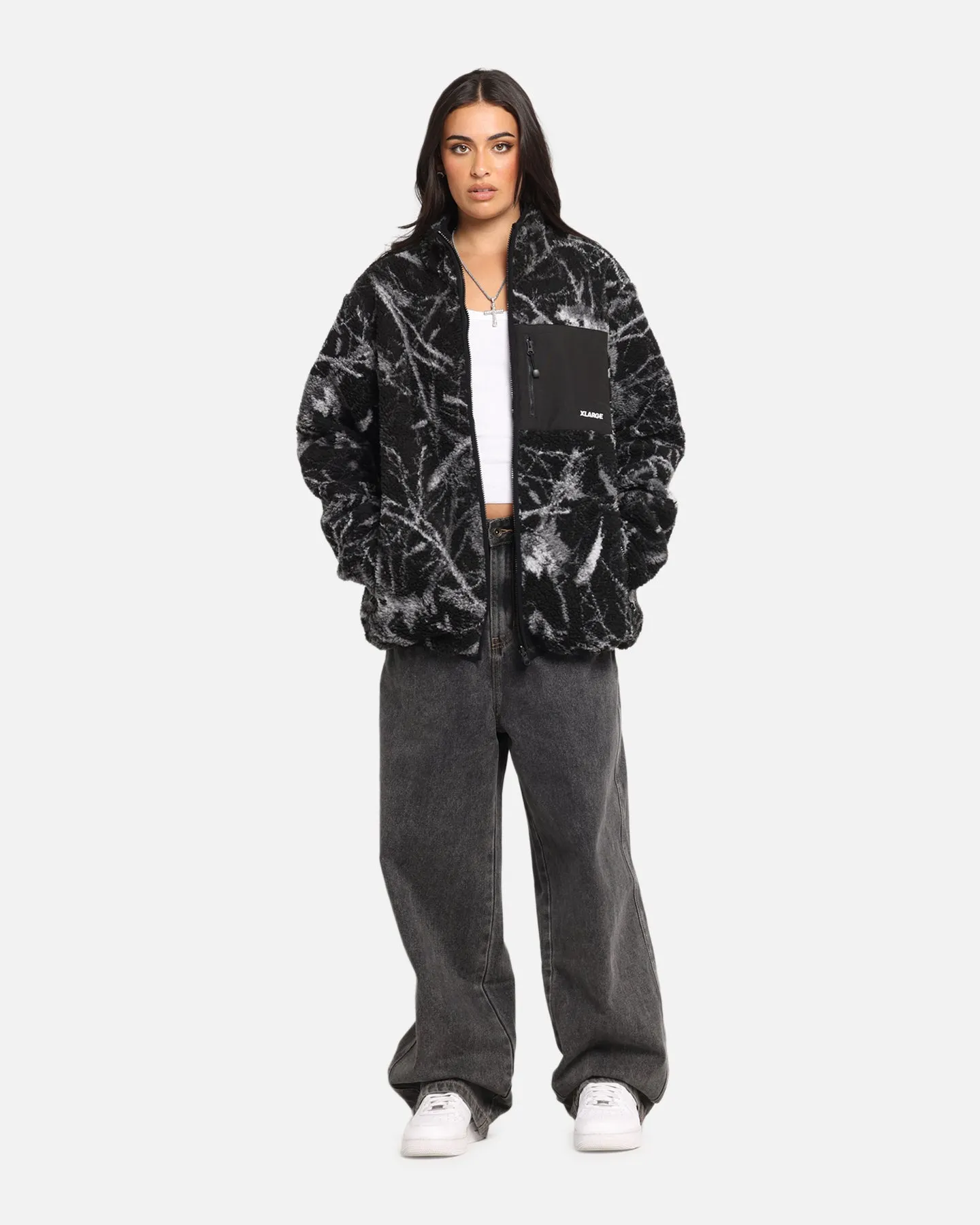 X-Large Camo Reversible Sherpa Jacket Black sold by Culture Kings product image thumbnail 3