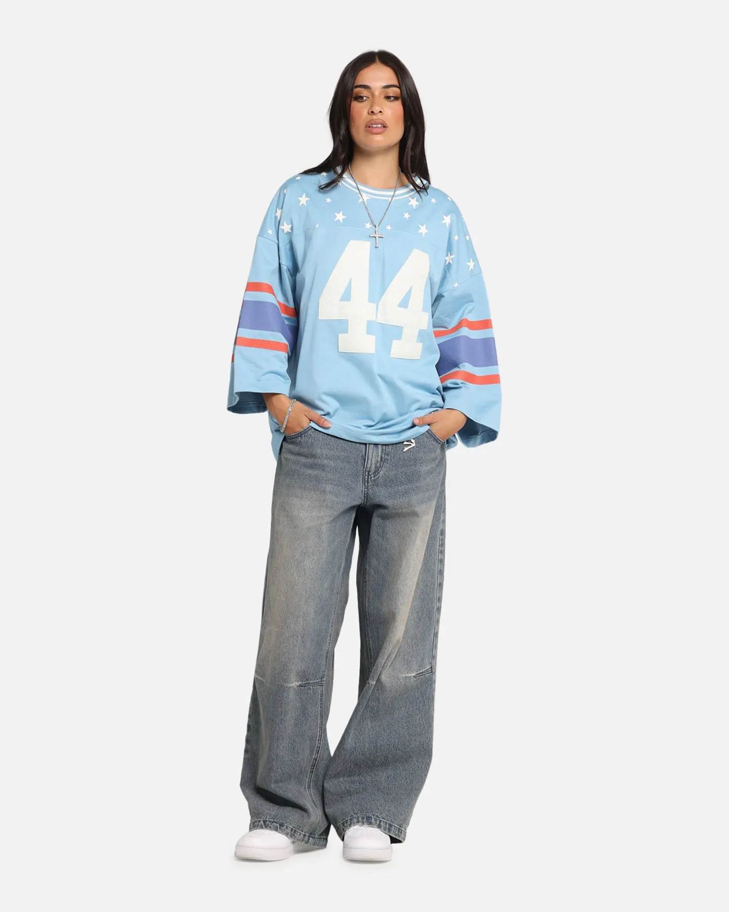 Champion 60's Football T-Shirt Pale Blue sold by Culture Kings product image thumbnail 2