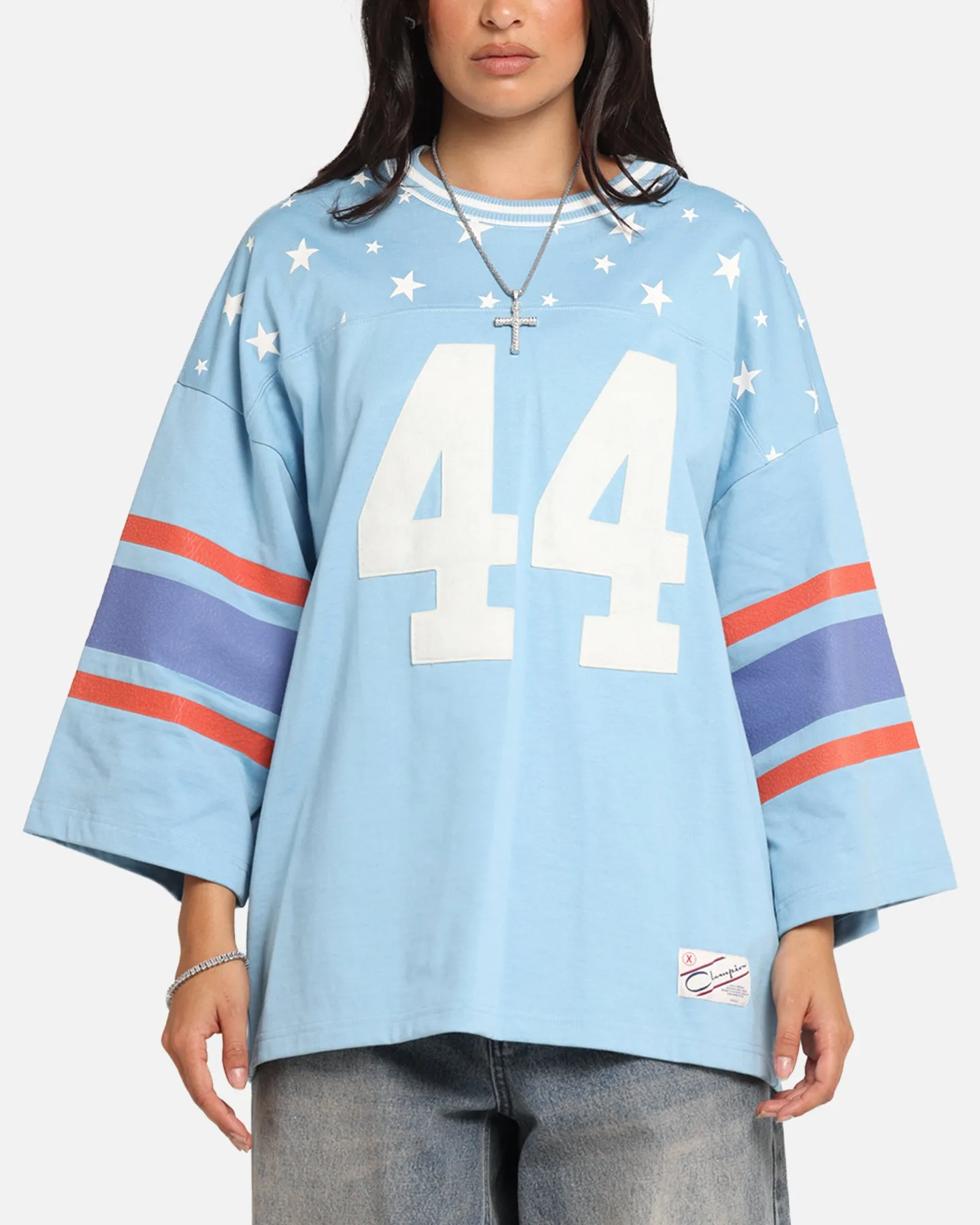 Champion 60's Football T-Shirt Pale Blue sold by Culture Kings