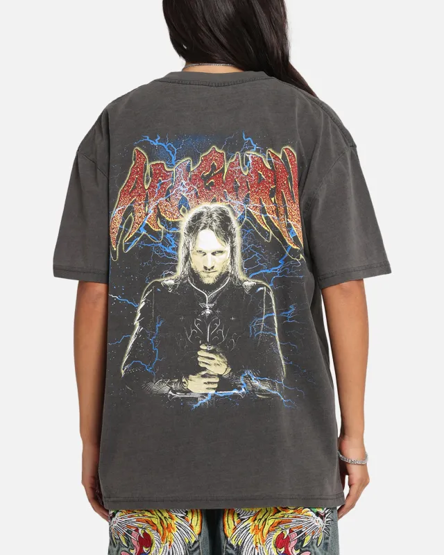 American Thrift X The Lord Of The Ring Aragorn Heavy T-Shirt Black Wash sold by Culture Kings