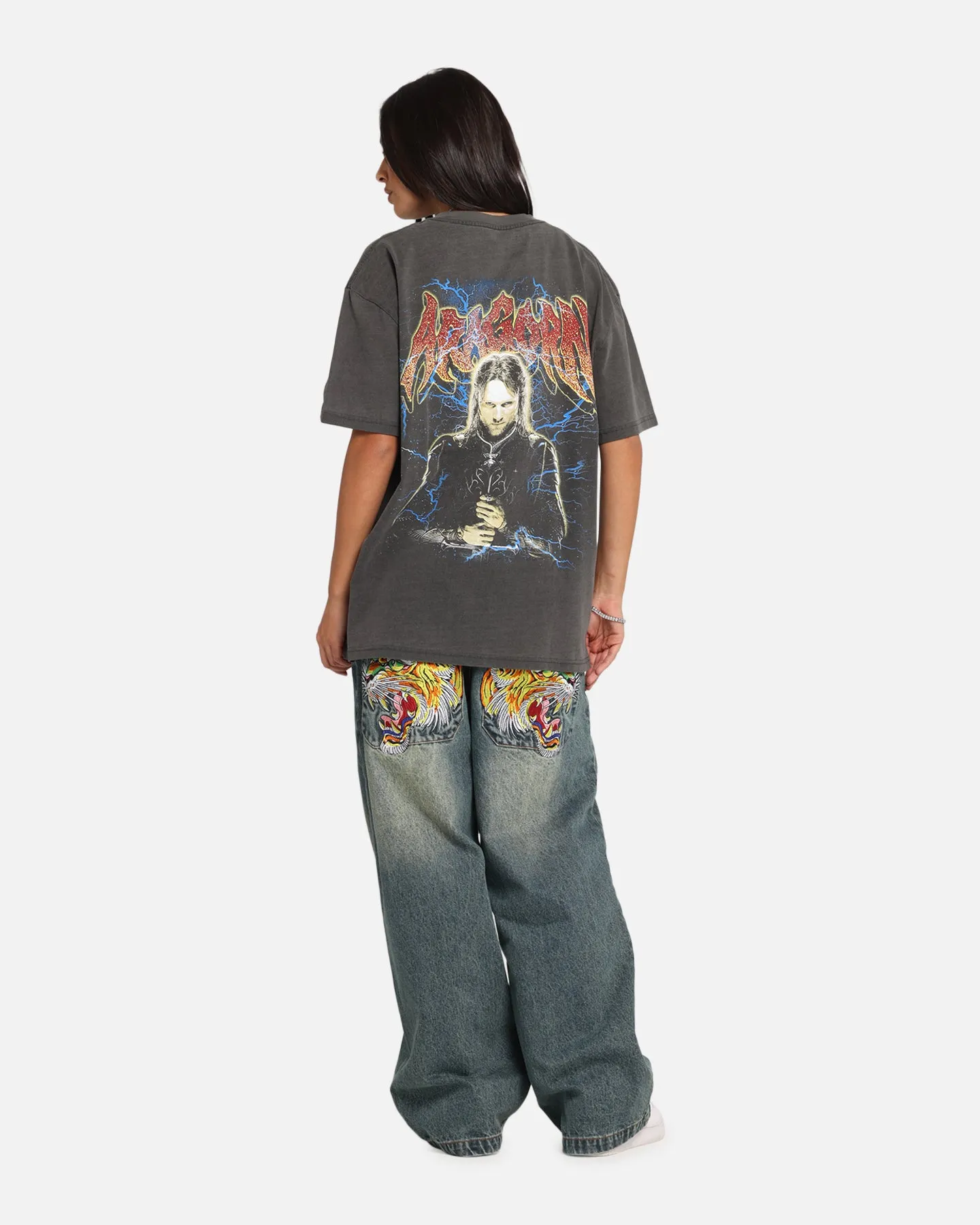 American Thrift X The Lord Of The Ring Aragorn Heavy T-Shirt Black Wash sold by Culture Kings product image thumbnail 3