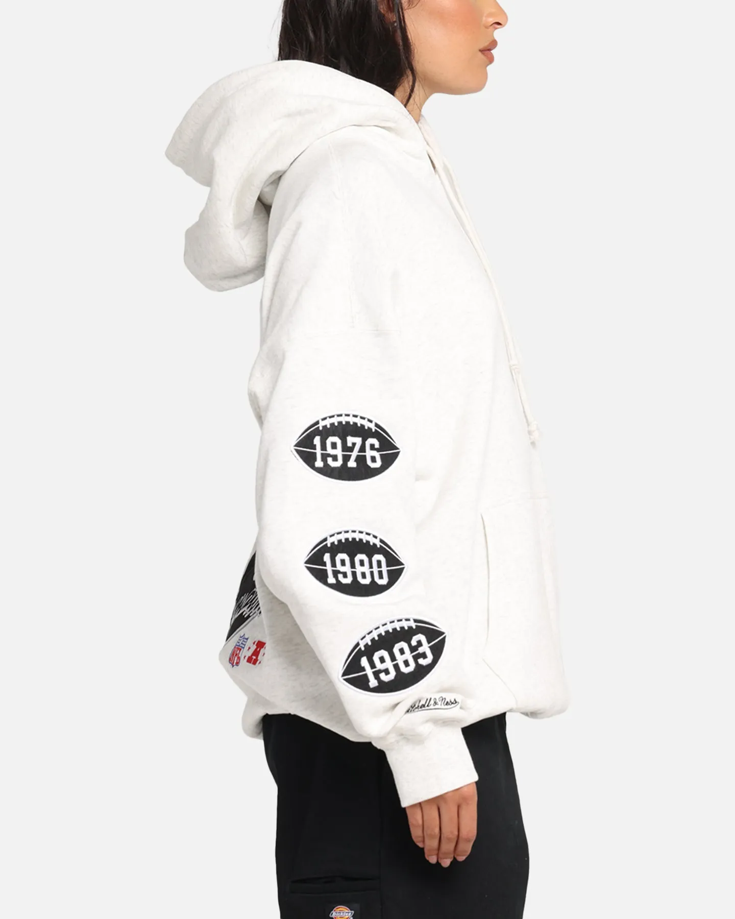 Mitchell & Ness Las Vegas Raiders National Champions Hoodie Silver Marle sold by Culture Kings product image thumbnail 5