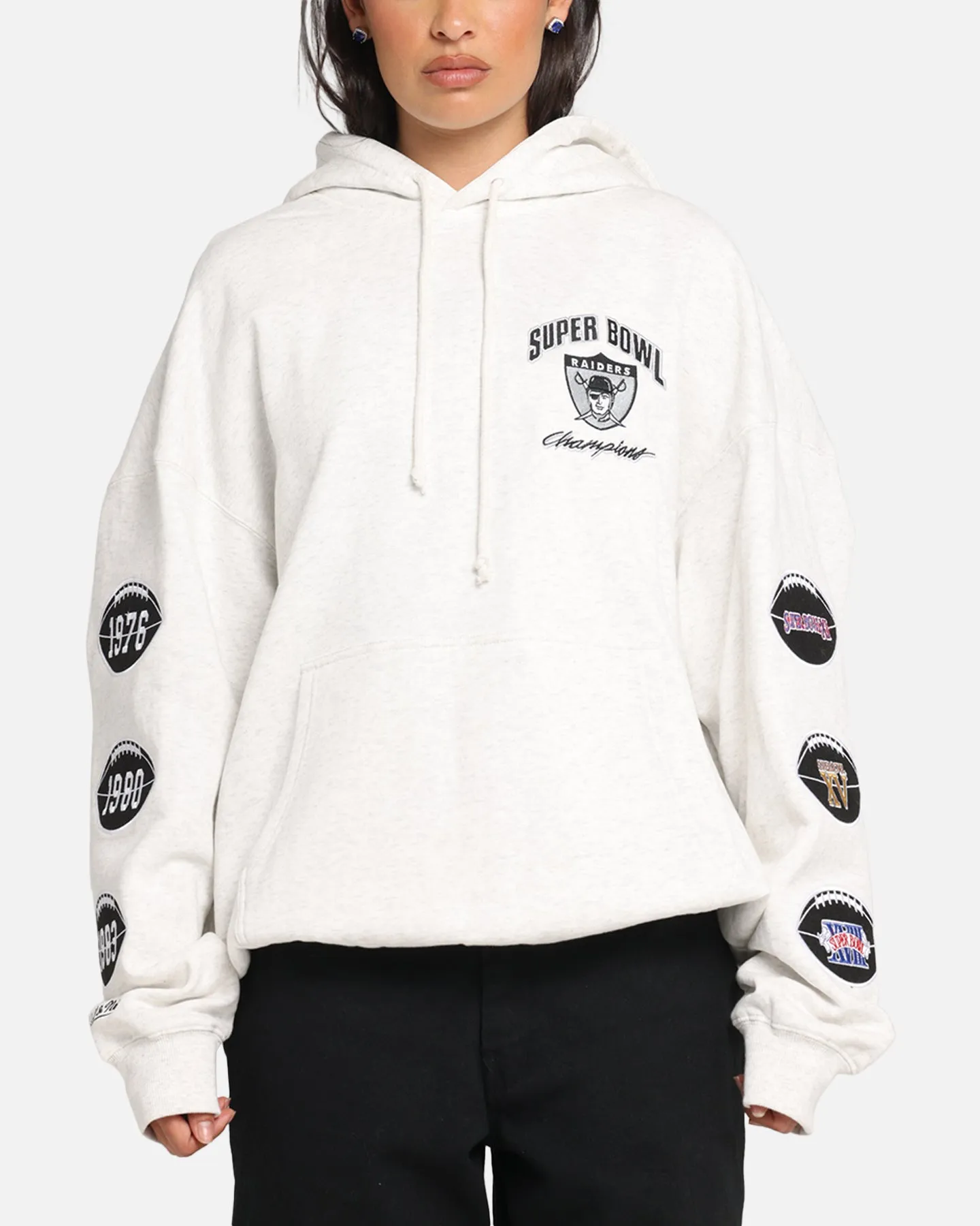 Mitchell & Ness Las Vegas Raiders National Champions Hoodie Silver Marle sold by Culture Kings product image thumbnail 2
