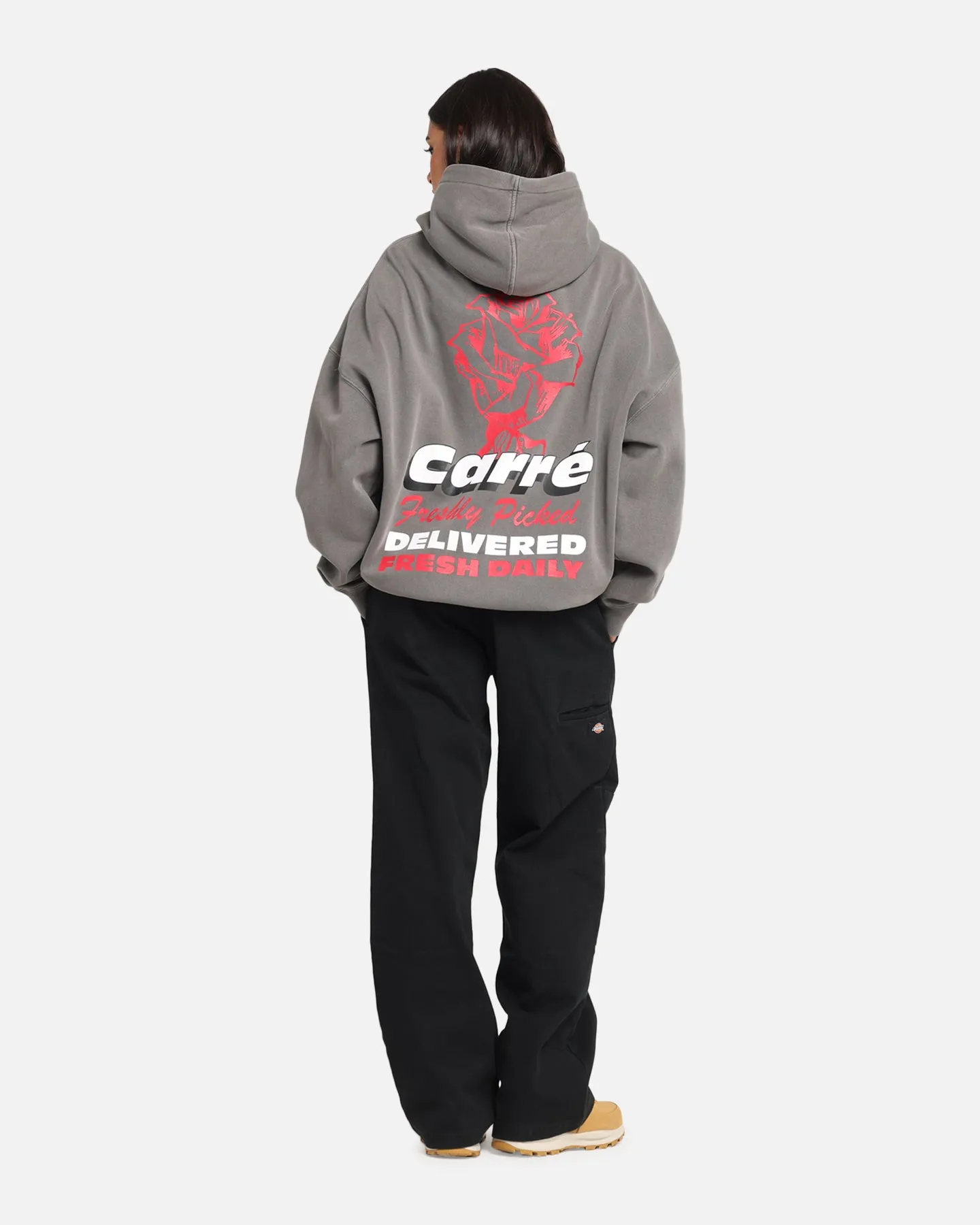 Carre Freshly Picked Hoodie Washed Charcoal sold by Culture Kings product image thumbnail 3