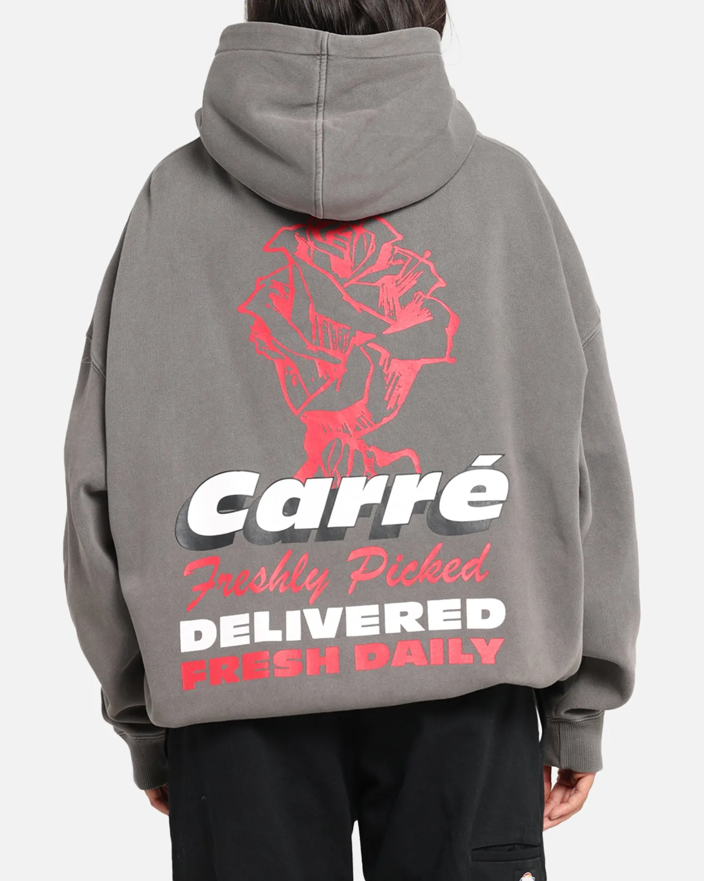 Carre Freshly Picked Hoodie Washed Charcoal sold by Culture Kings