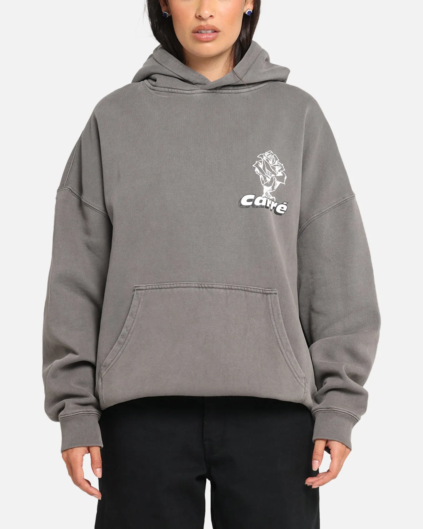 Carre Freshly Picked Hoodie Washed Charcoal sold by Culture Kings product image thumbnail 2