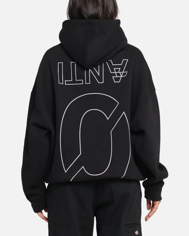 The Anti Order Azero Stencil Boxy Hoodie Black sold by Culture Kings