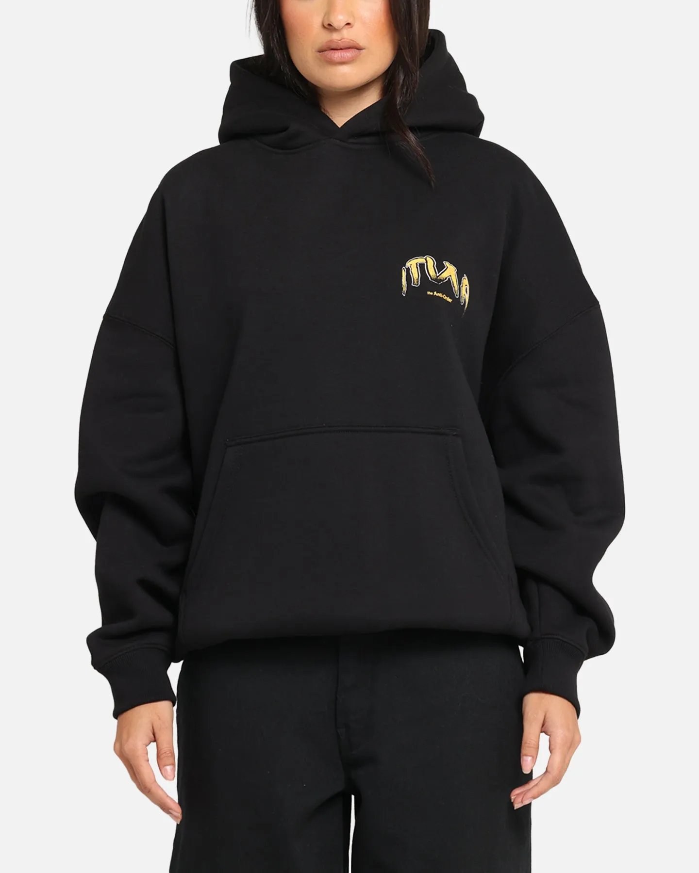 The Anti Order Anti Collegate Boxy Hoodie Black sold by Culture Kings product image thumbnail 2