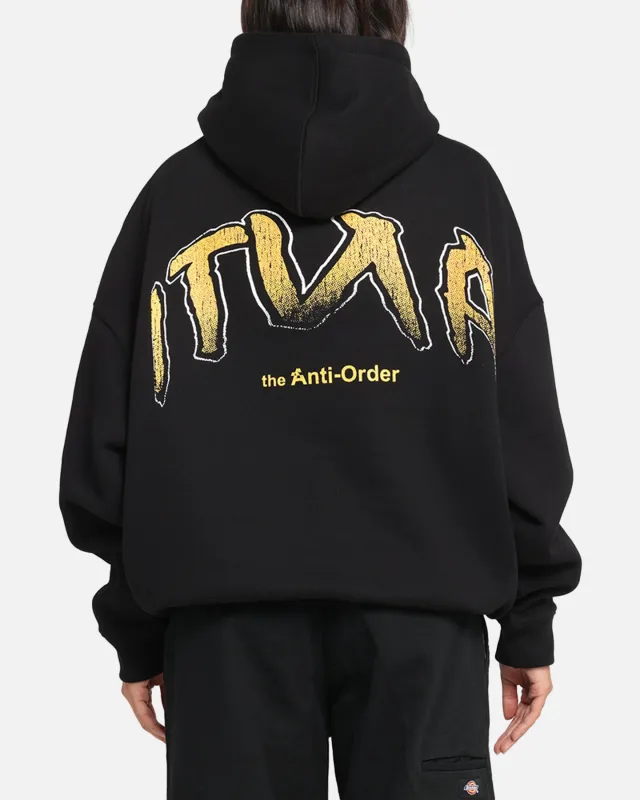The Anti Order Anti Collegate Boxy Hoodie Black made by Culture Kings