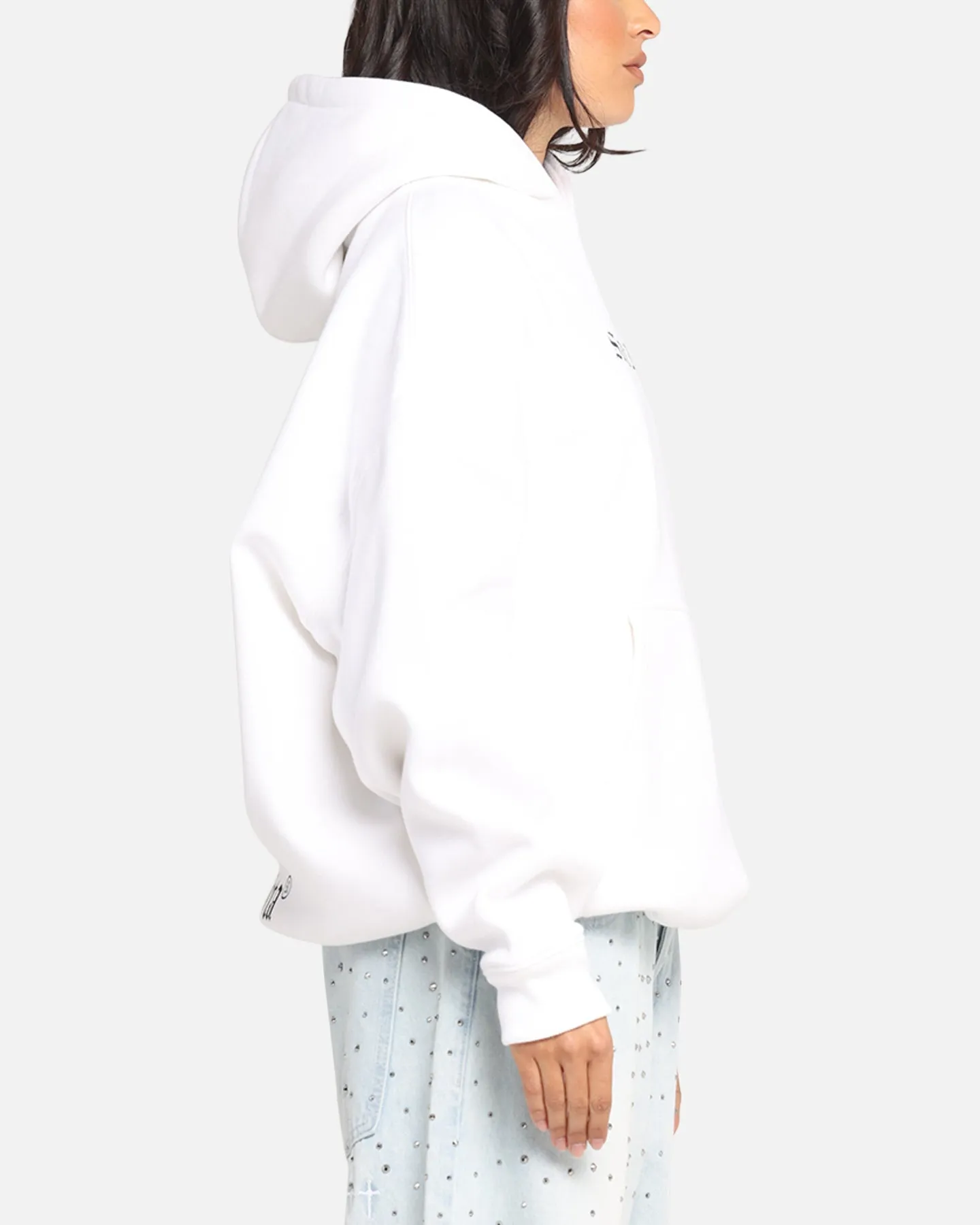 Saint Morta Weiry Hearts Boxy Hoodie White sold by Culture Kings product image thumbnail 5