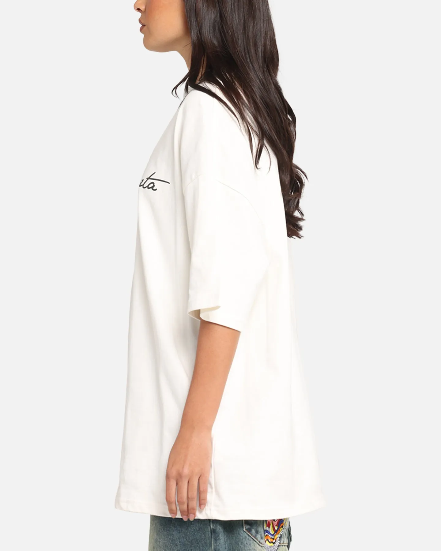 Saint Morta Scripture Mock Neck T-Shirt Off White sold by Culture Kings product image thumbnail 5