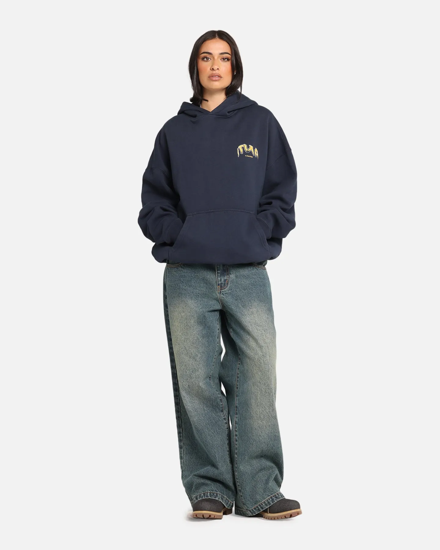 The Anti Order Anti Collegate Boxy Hoodie Navy sold by Culture Kings product image thumbnail 4