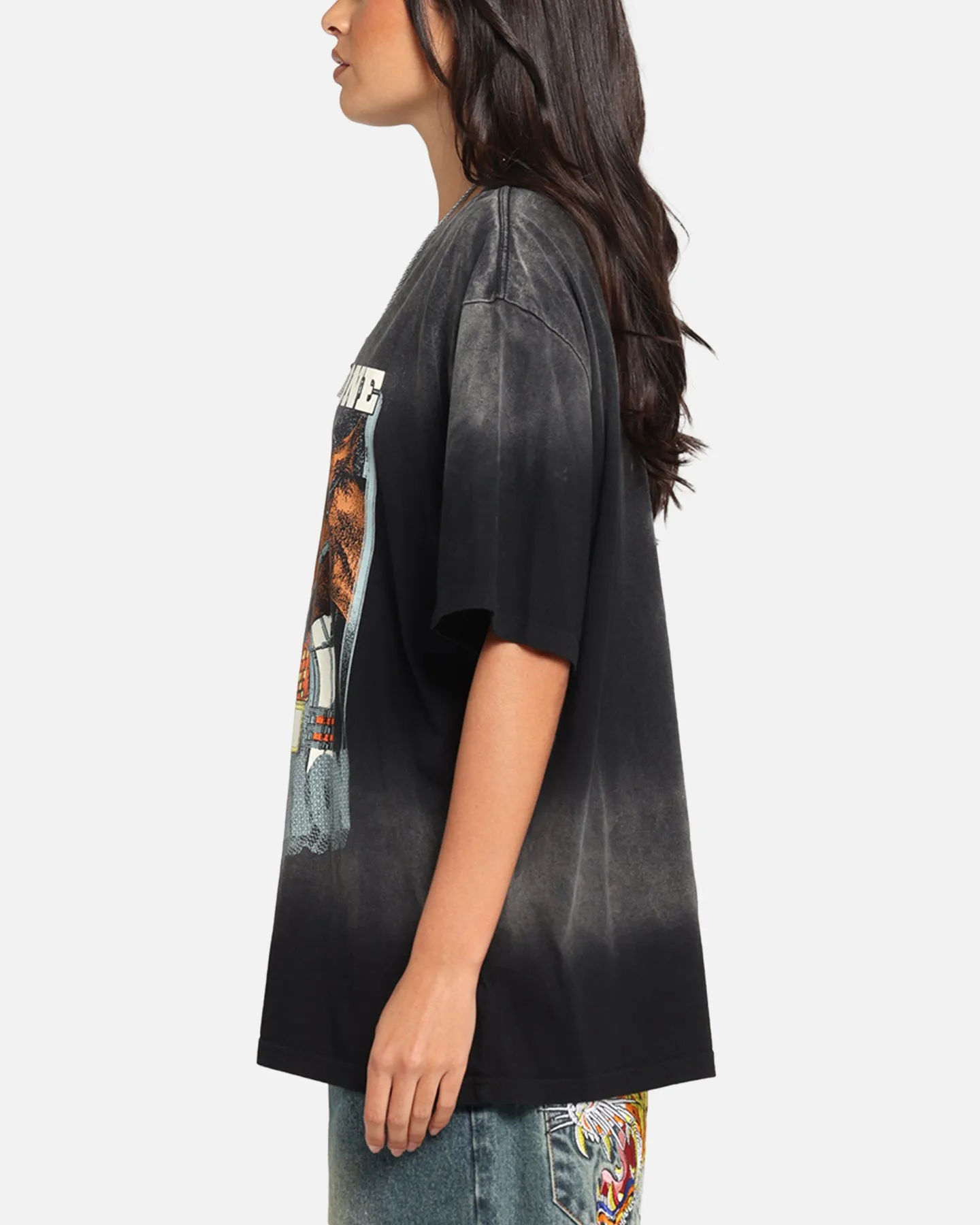 Post Malone F-1 Trillion Horse T-Shirt Black Wash sold by Culture Kings product image thumbnail 5