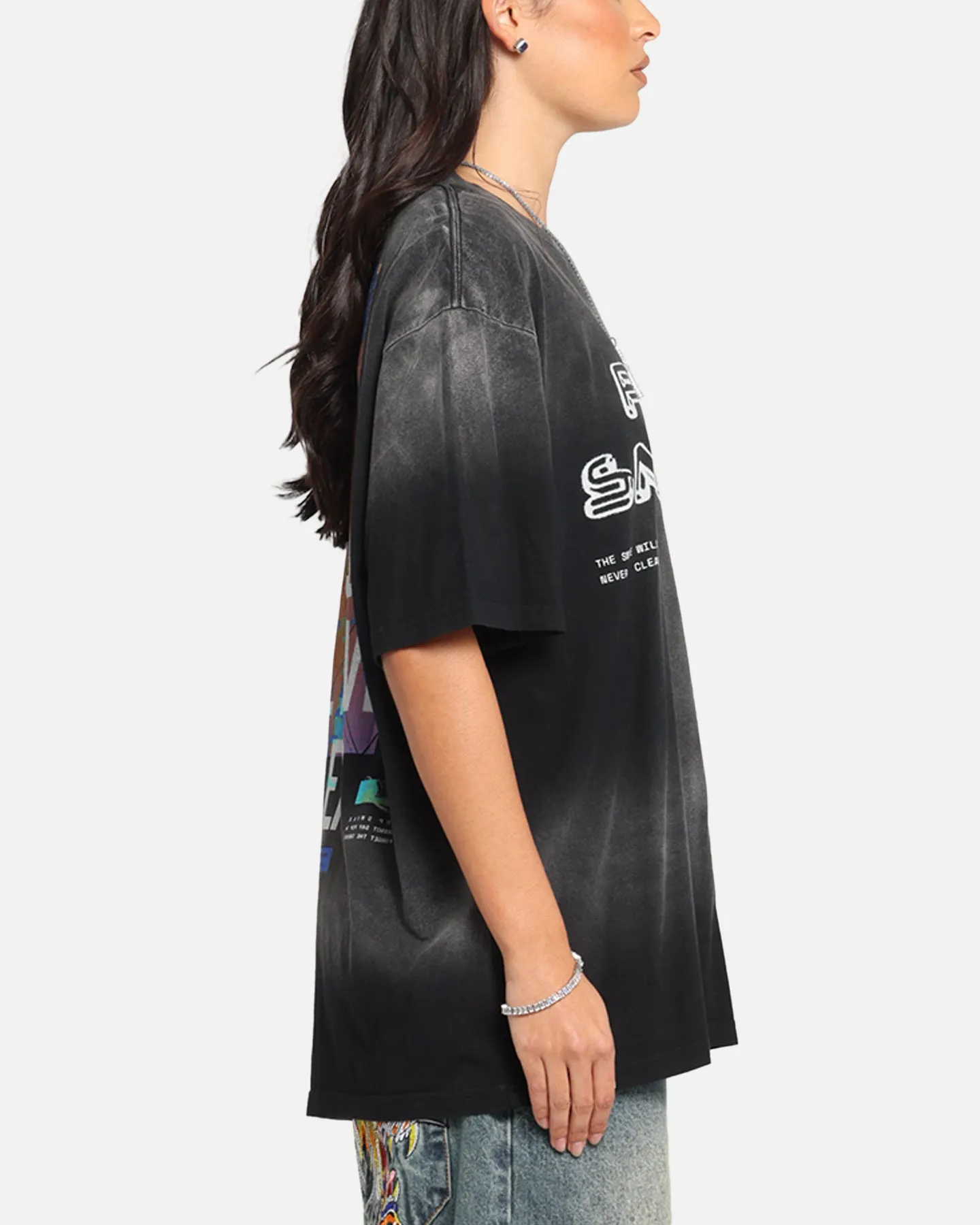 Pop Smoke Never Clear T-Shirt Black Wash sold by Culture Kings product image thumbnail 5